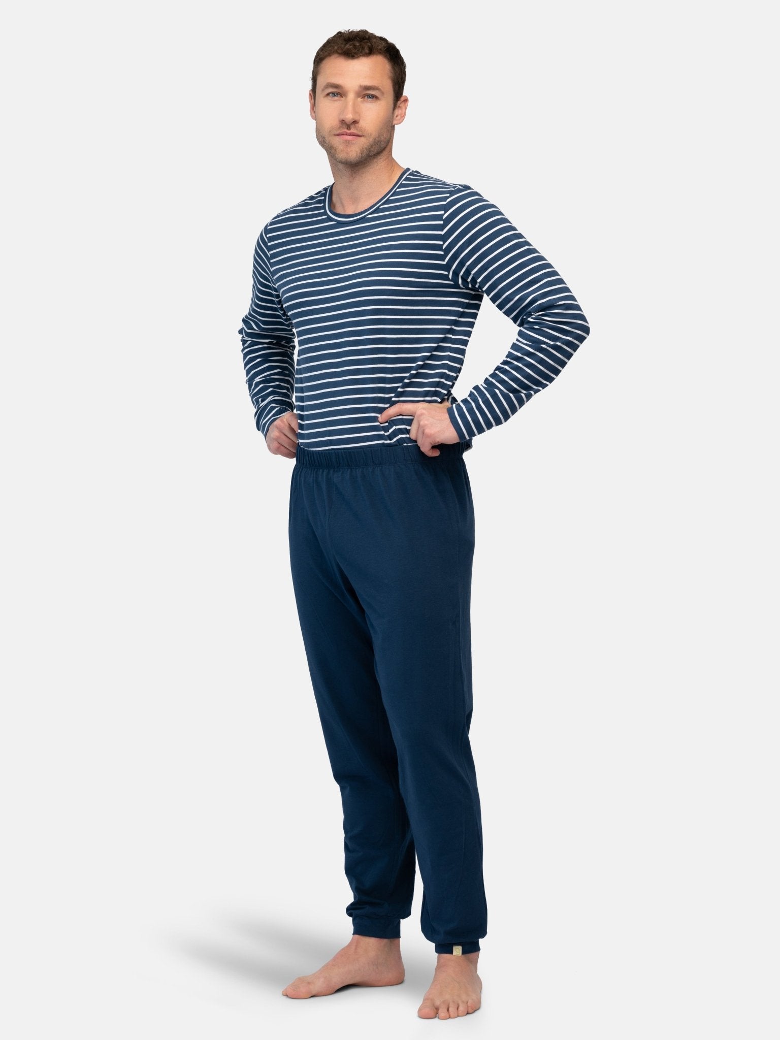 Weiche und elastische Jersey-Hose für Herren - greenjama - G411-gr-S