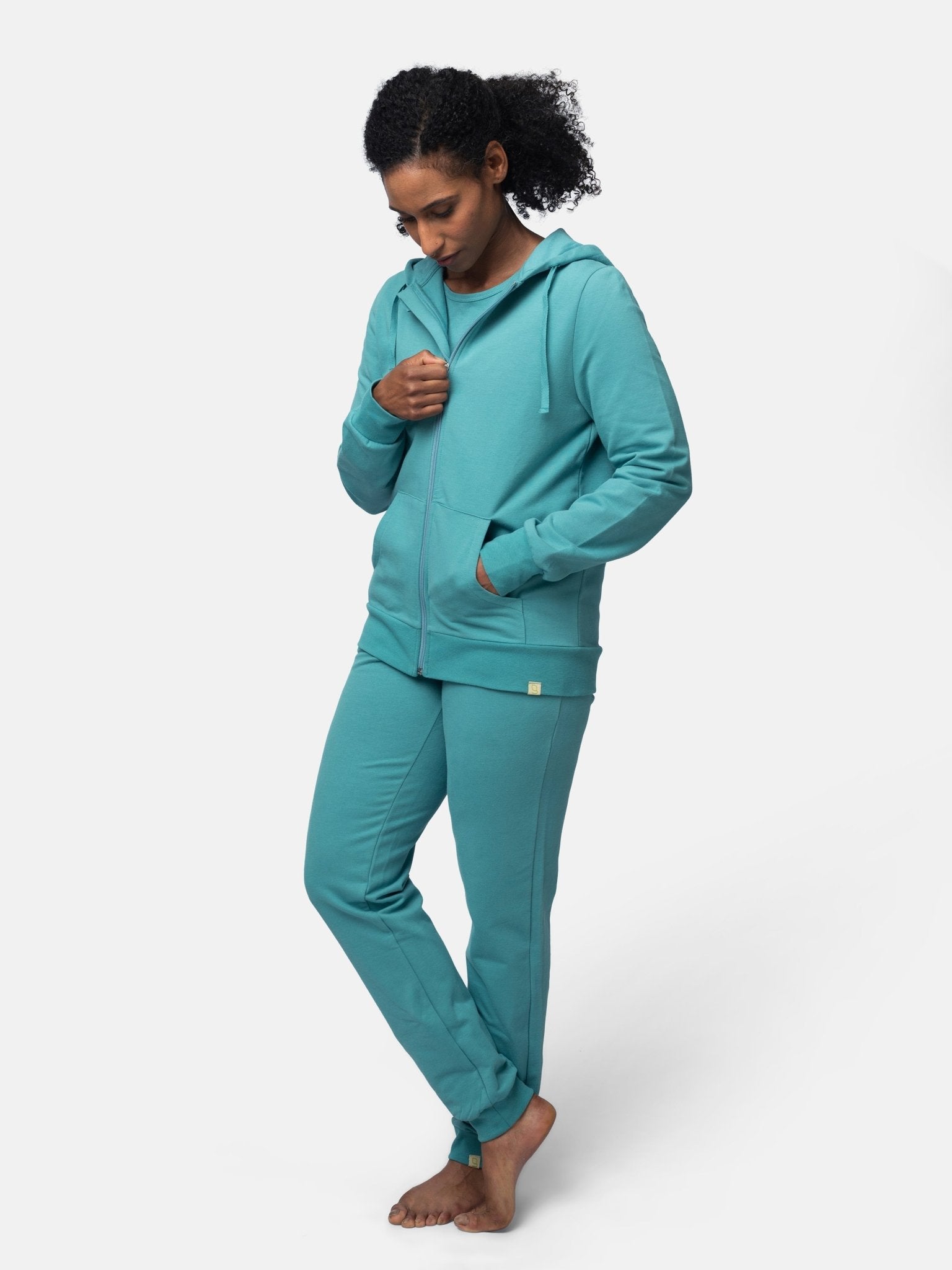 Hoodie in weicher Sweat Qualität - greenjama - G301 - top - 36