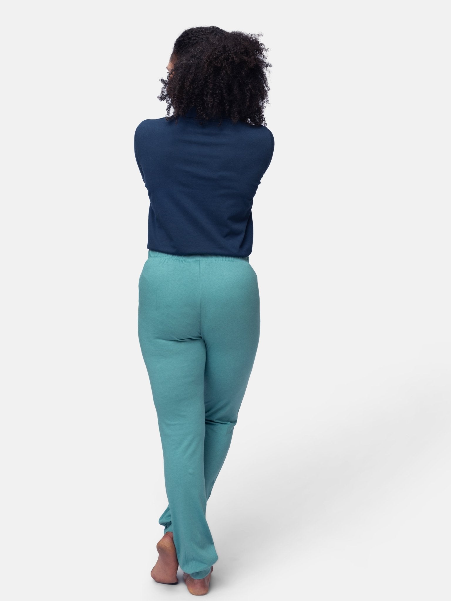 Hose mit Woll-Anteil und Bündchen - greenjama - G405-grp-36