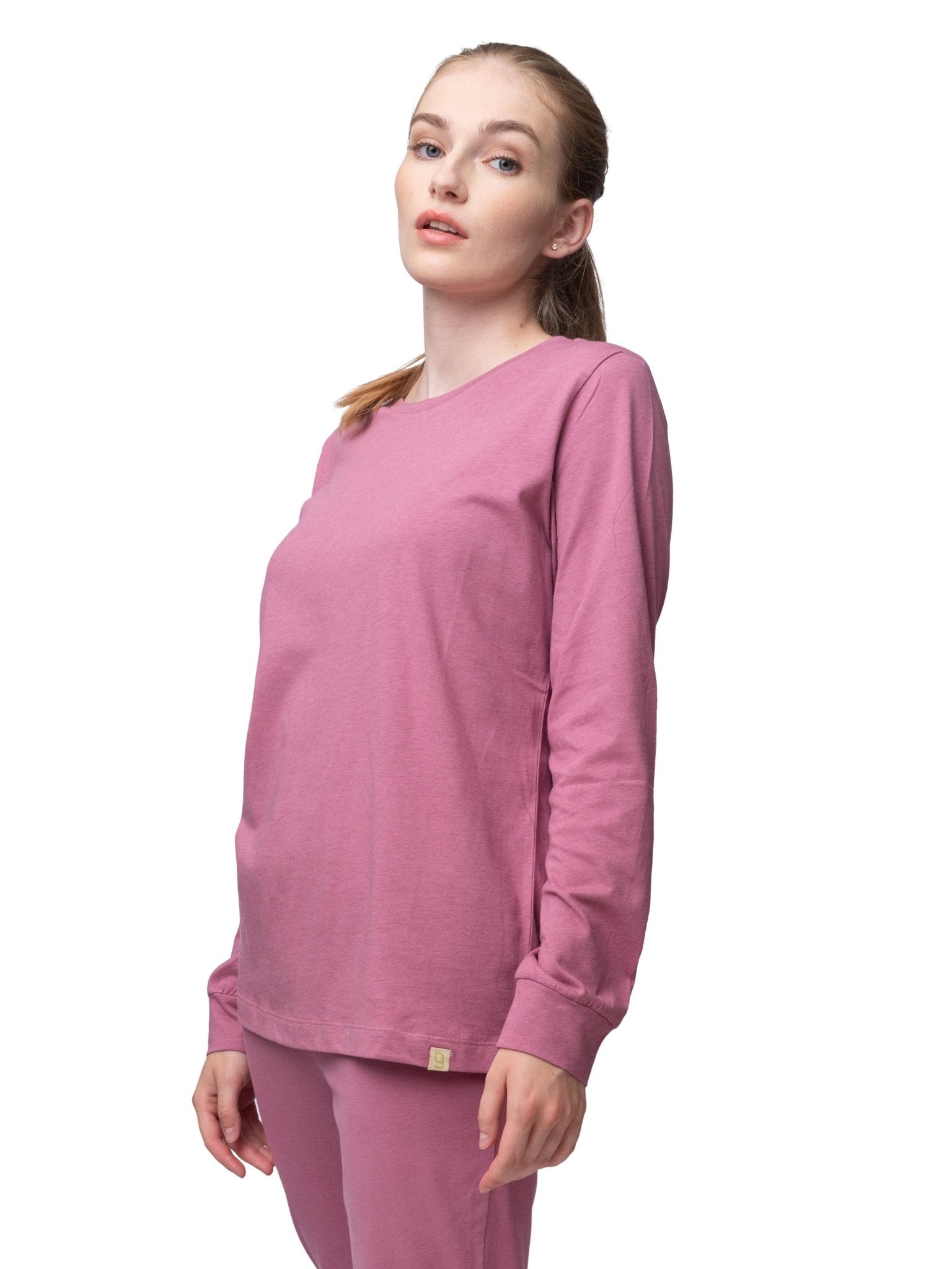 Langarm-Shirt mit Woll-Anteil und Bündchen - greenjama - G204-grp-36