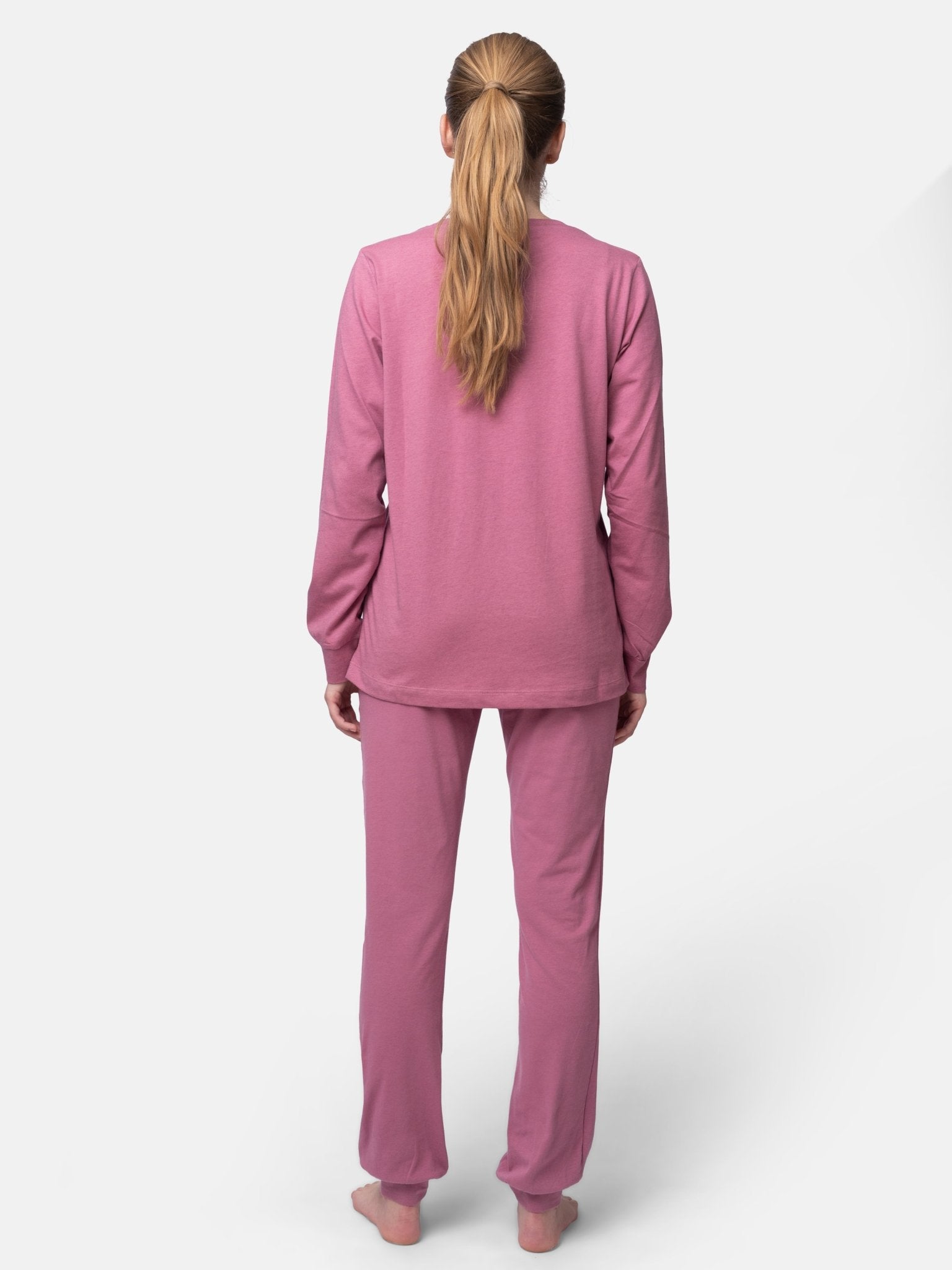 Langarm-Shirt mit Woll-Anteil und Bündchen - greenjama - G204-grp-36