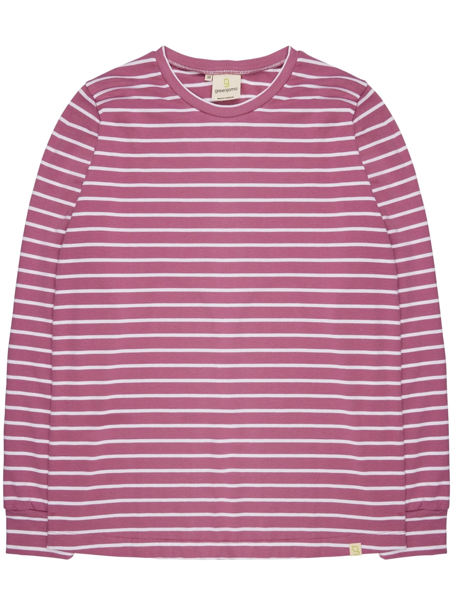 Langarm-Shirt Ringel mit weicher Oberfläche - greenjama - G202-grp-36