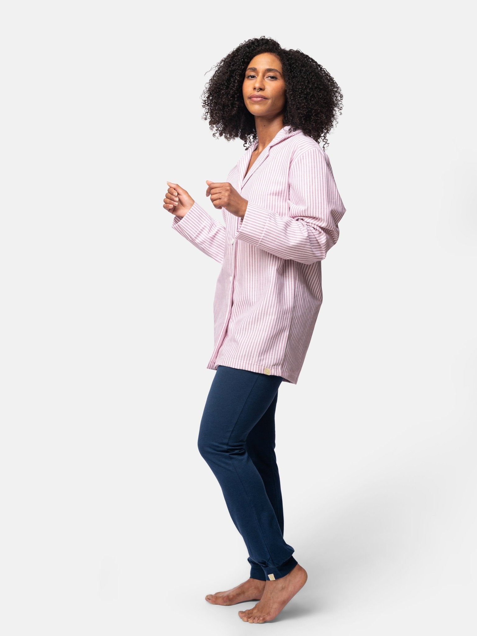 Pyjama-Hemd mit Streifen - greenjama - G205-grp-36