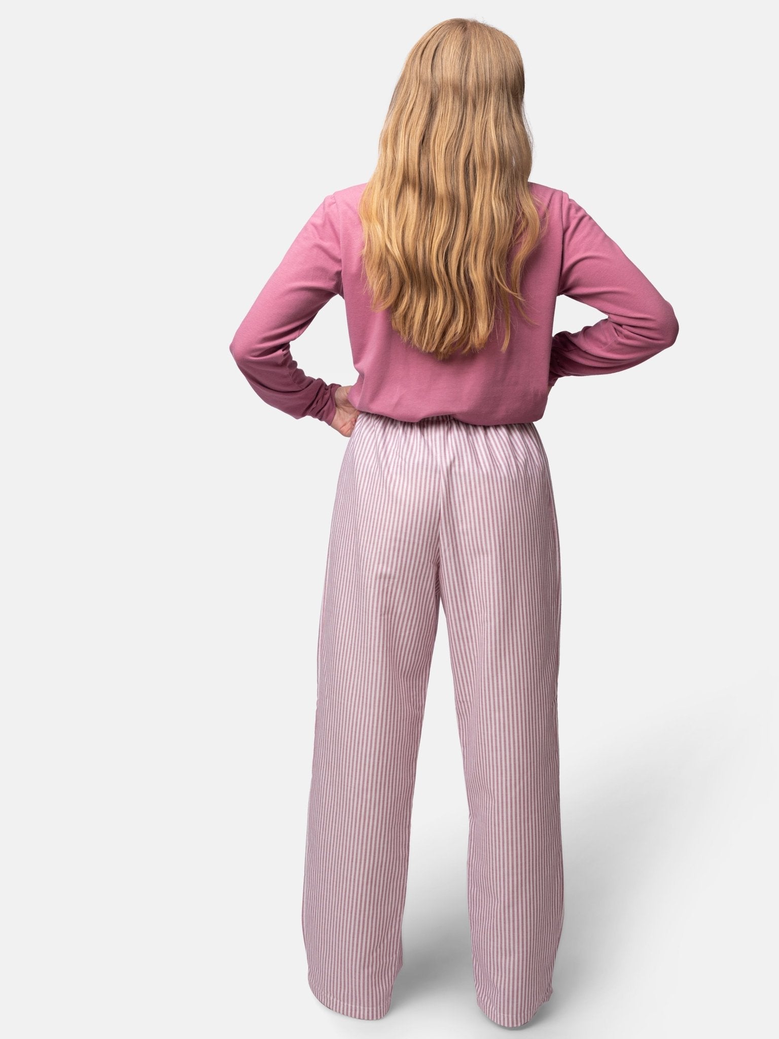 Weiche Pyjama-Hose mit Streifen - greenjama - G407-grp-36