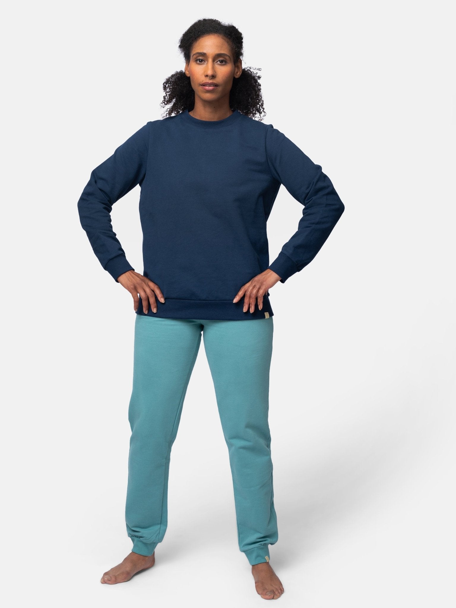 Shirt in weicher Sweat Qualität - greenjama - G201-grp-36