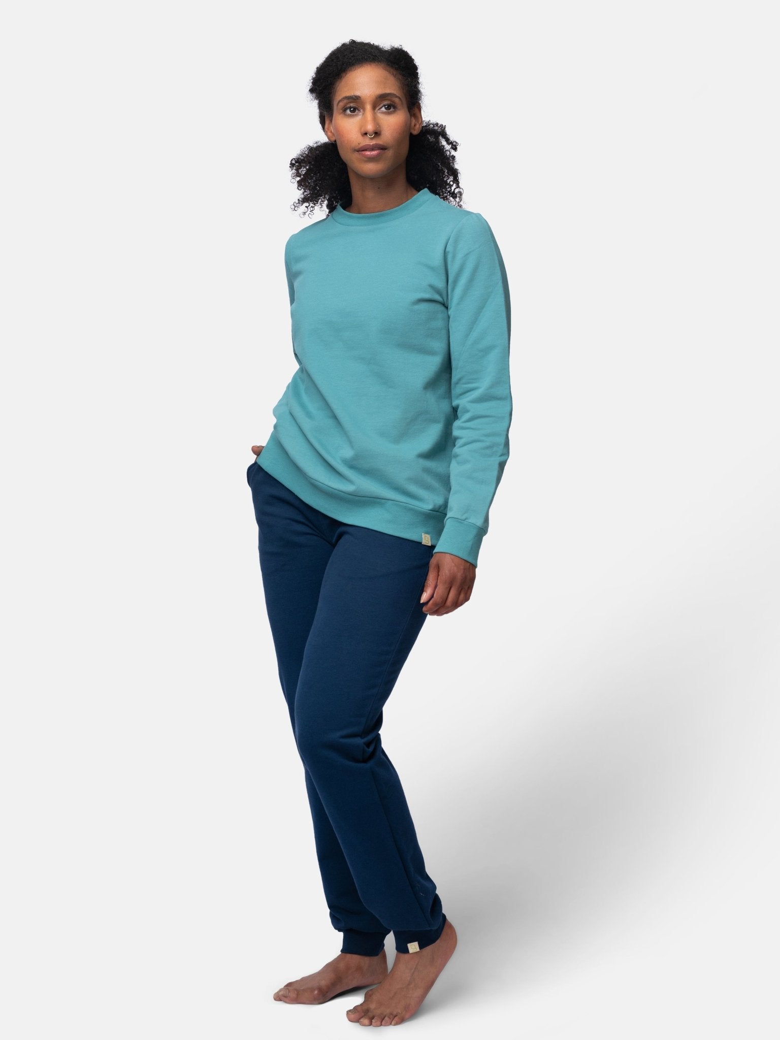 Shirt in weicher Sweat Qualität - greenjama - G201-grp-36
