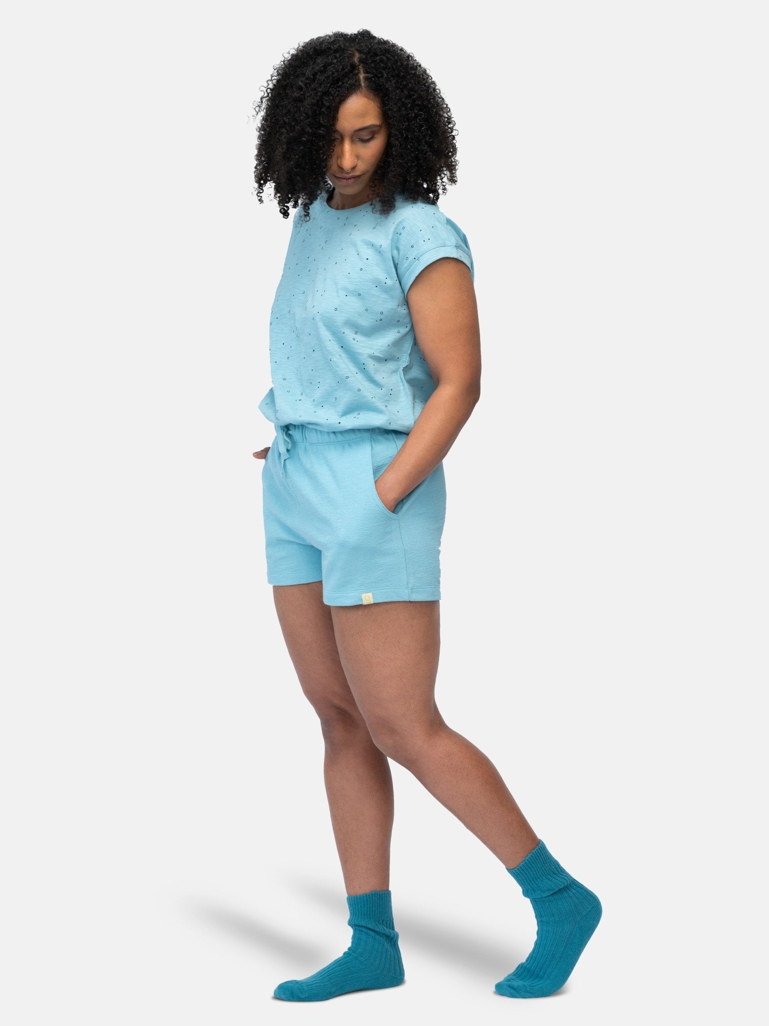 Short in Strukturmuster - greenjama - G412 - lag - 36