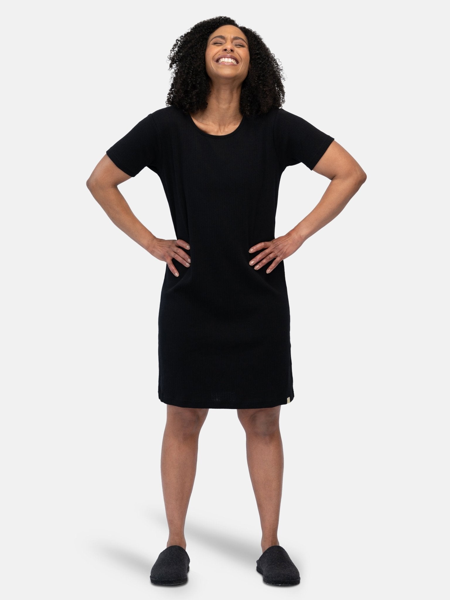 Lässiges Sleepshirt aus Derby-Rib - greenjama - G600-grp-36