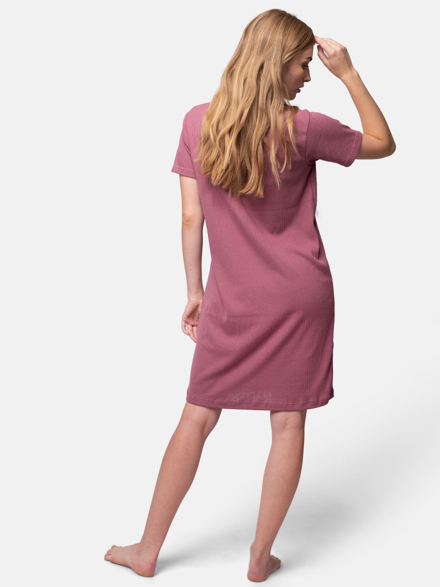 Lässiges Sleepshirt aus Derby-Rib - greenjama - G600-grp-36