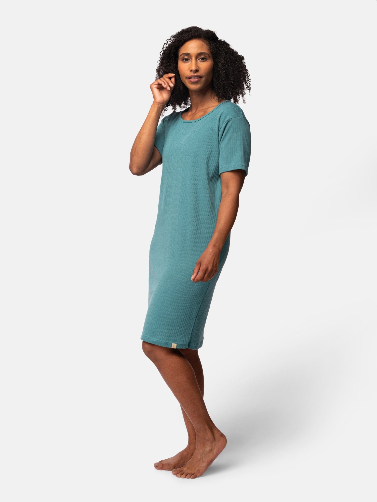 Lässiges Sleepshirt aus Derby-Rib - greenjama - G600-grp-36