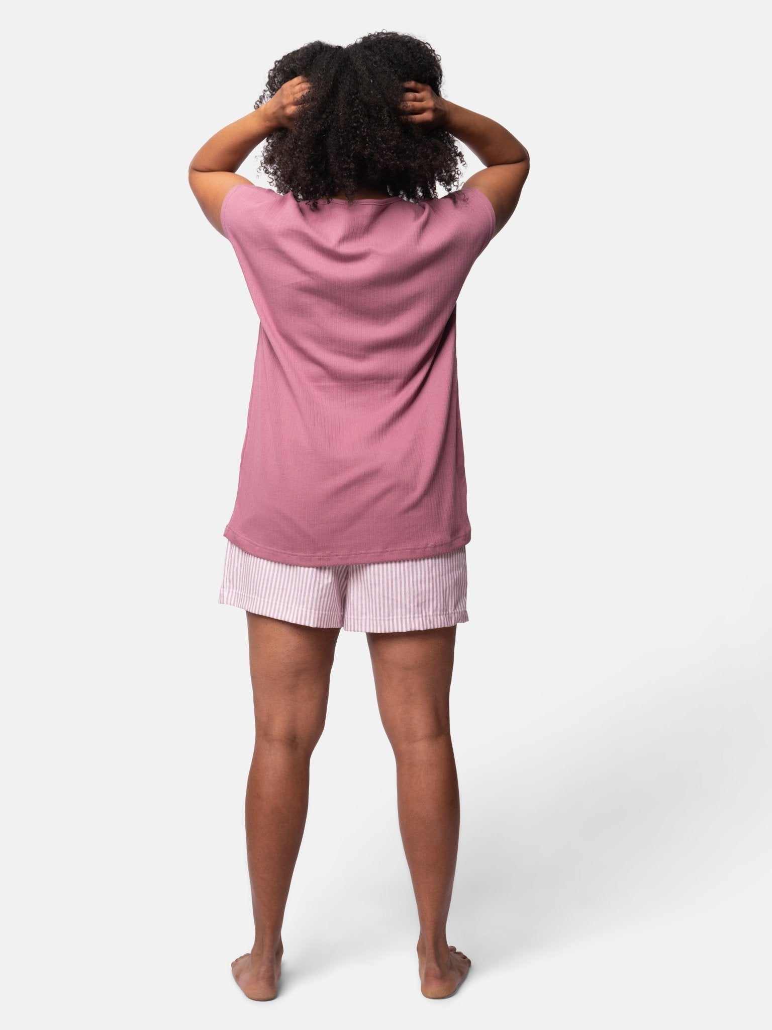 Lässiges T-Shirt aus Derby-Rib - greenjama - G100-grp-36