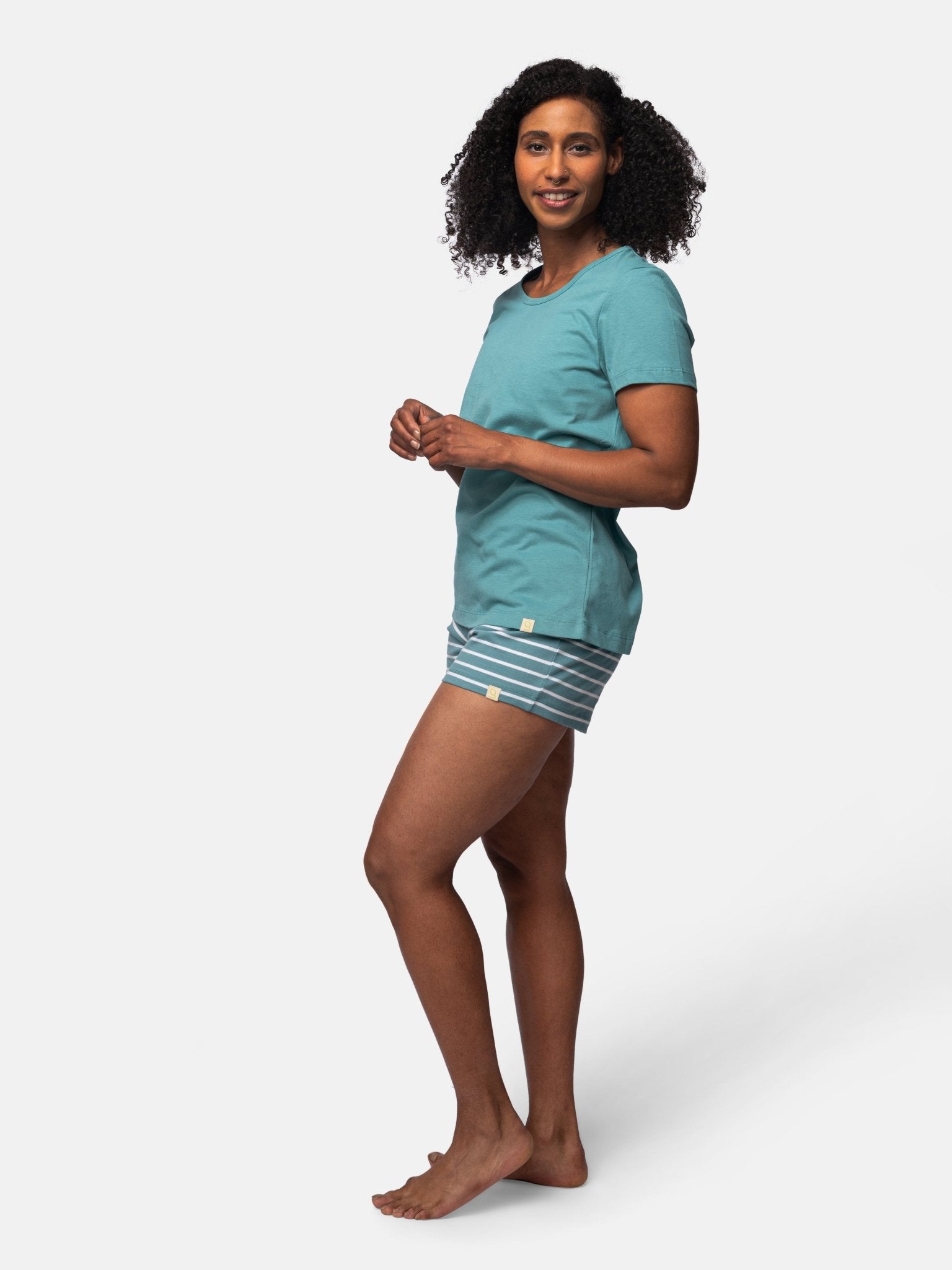 T-Shirt aus elastischem Single Jersey - greenjama - G101-grp-36