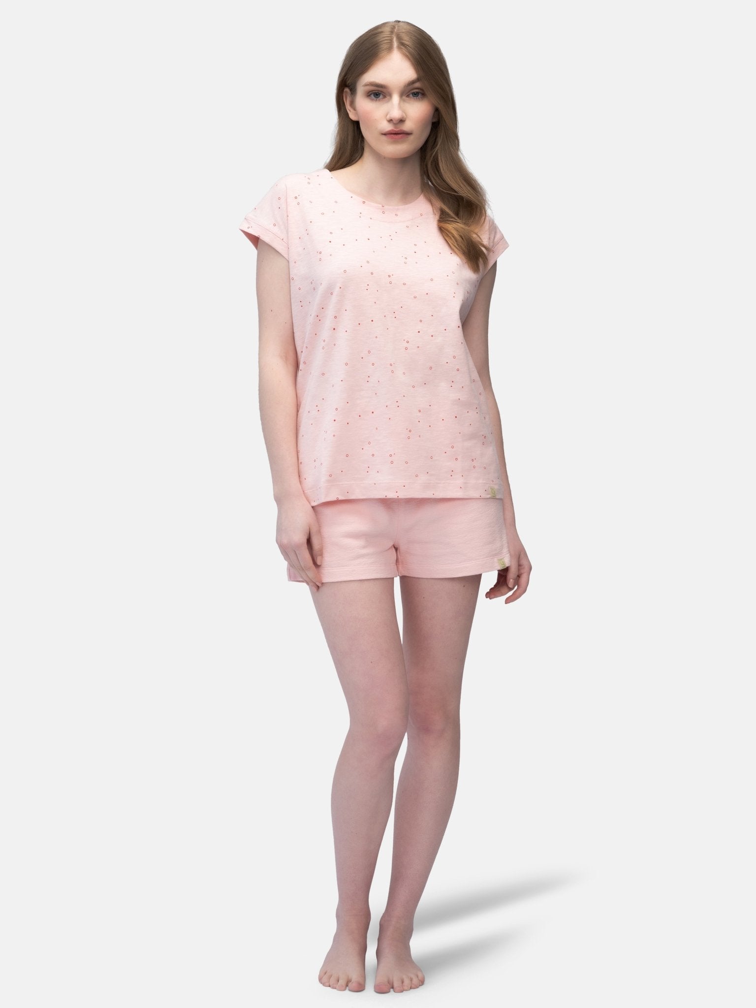 T-Shirt Slub Jersey mit Pünktchen-Druck - greenjama - G103-lag-36