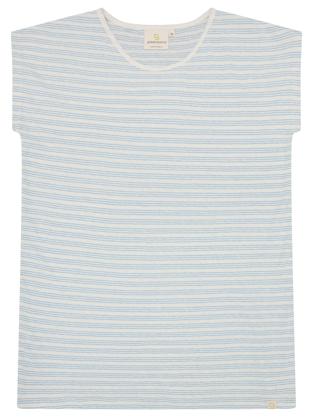 T-shirt with linen content