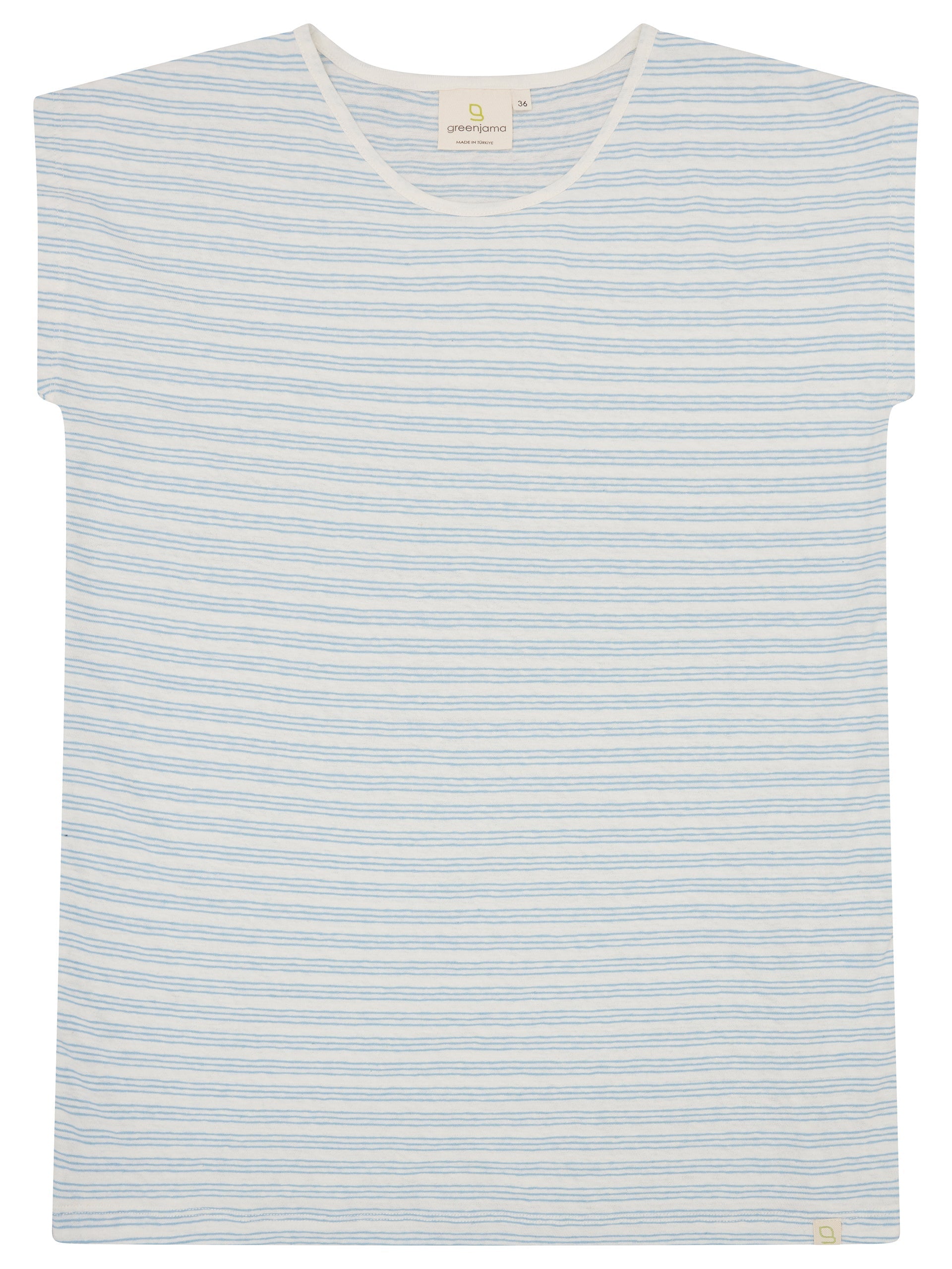 T-shirt with linen content