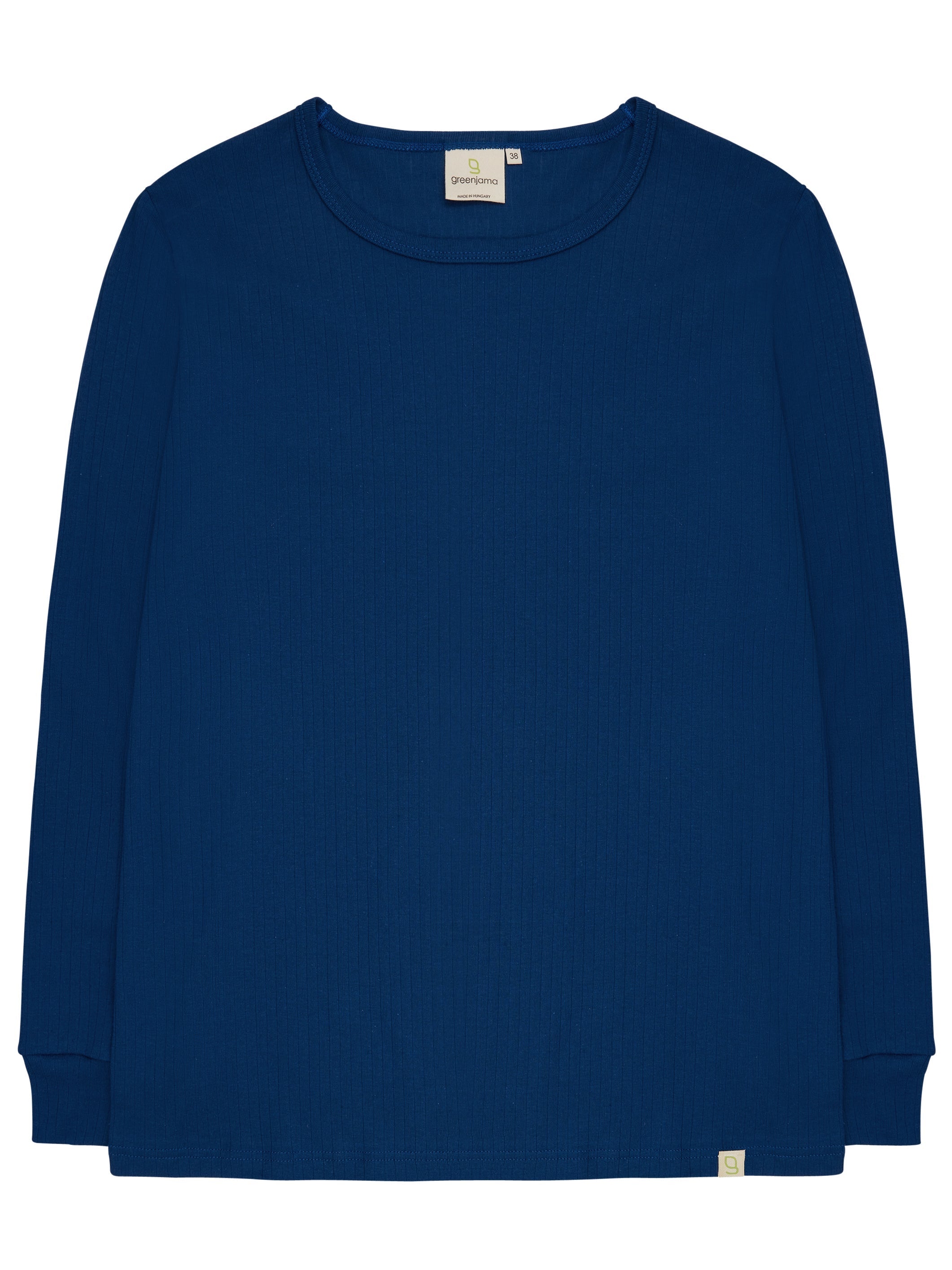Long-sleeved shirt made of Derby rib