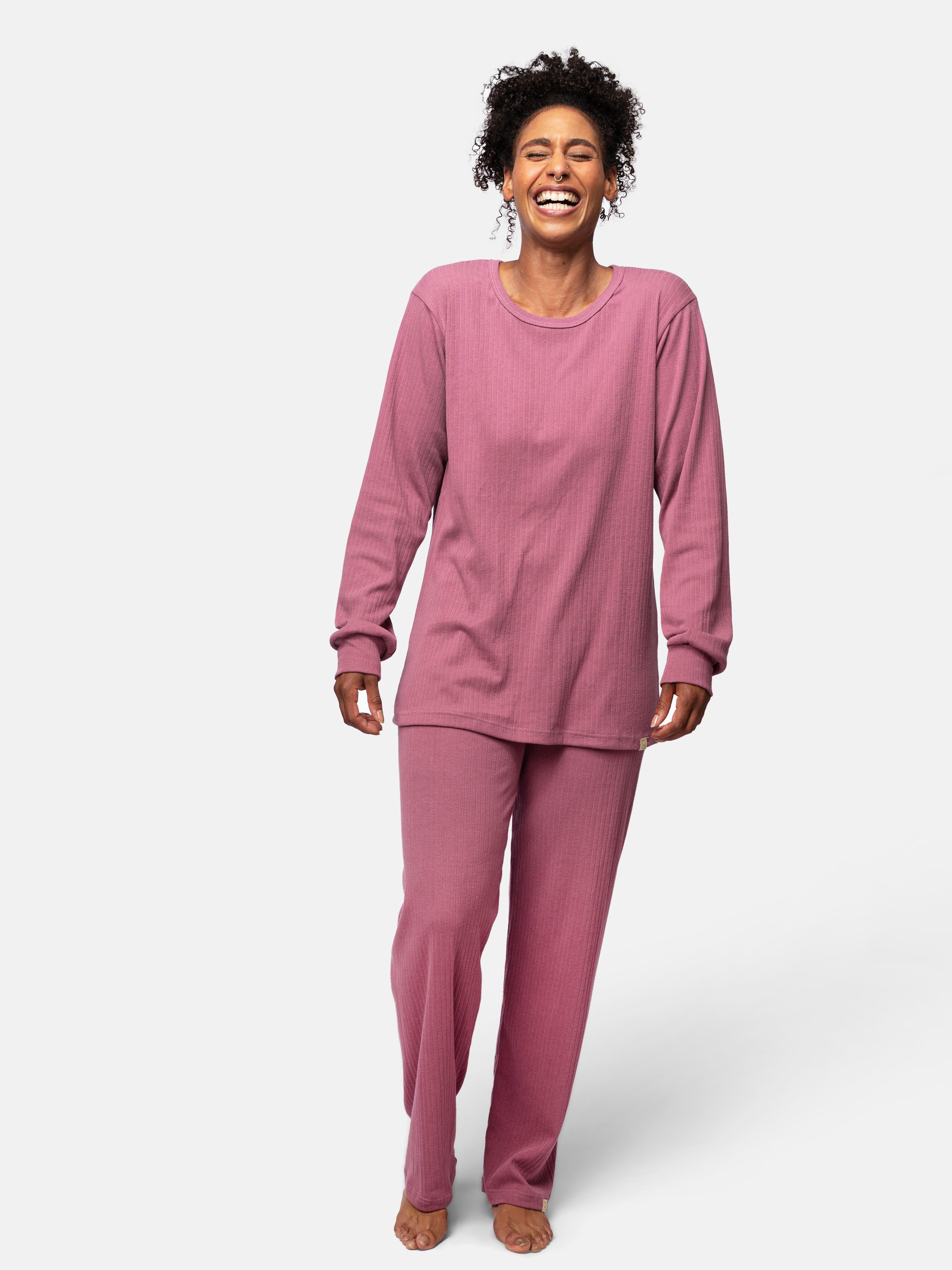Long-sleeved shirt made of Derby rib