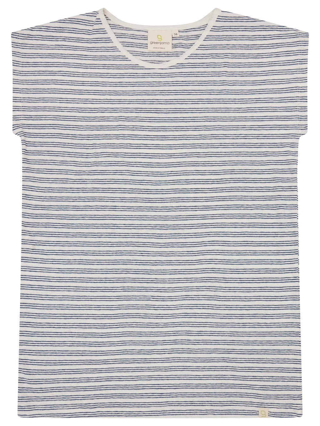T-shirt with linen content