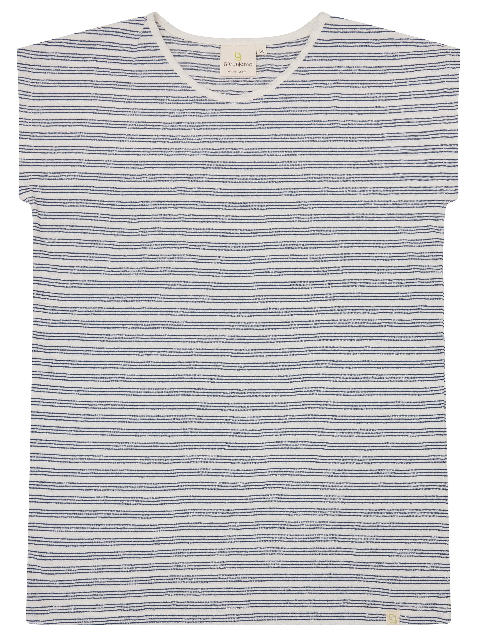 T-shirt with linen content