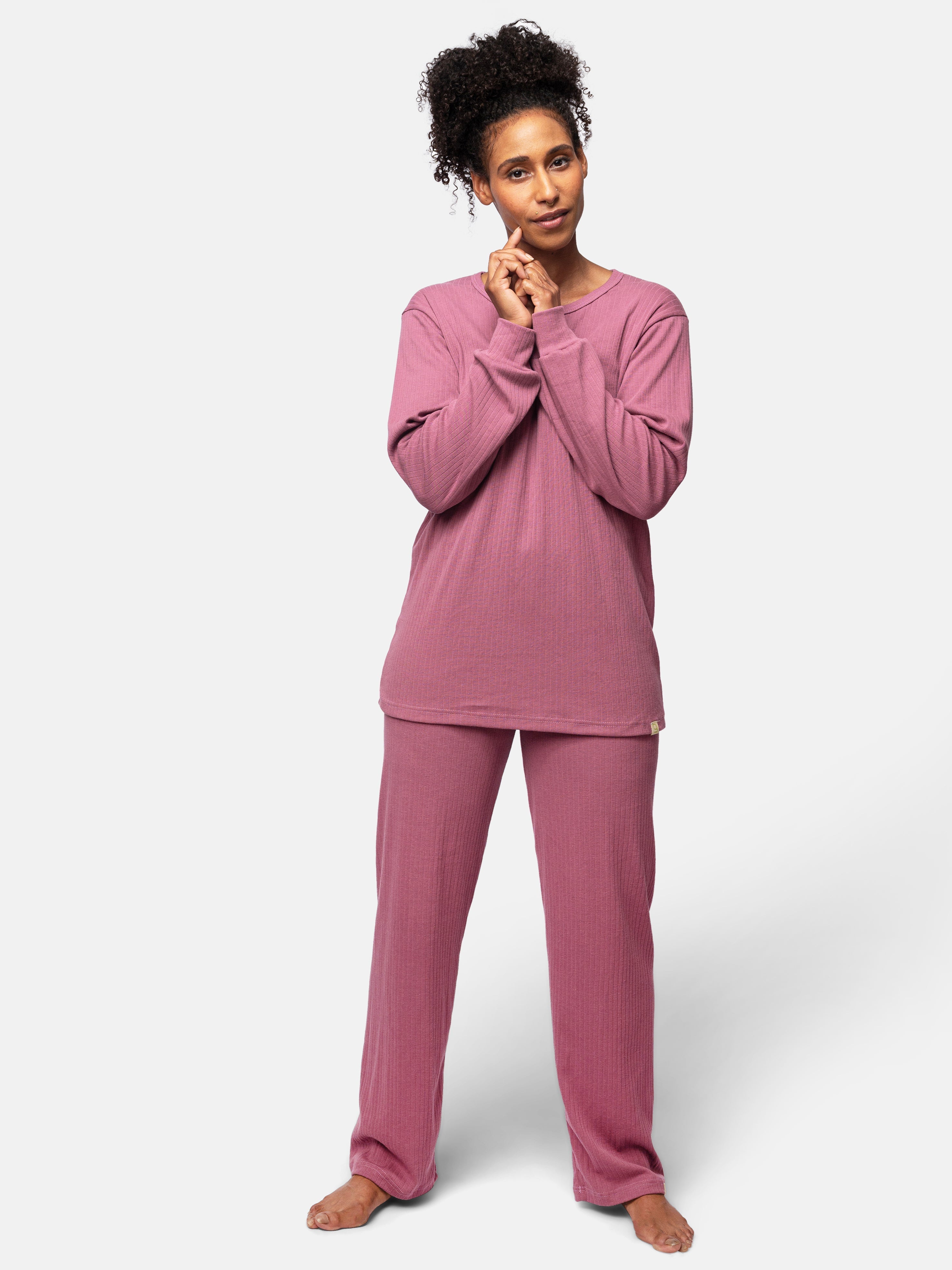 Long-sleeved shirt made of Derby rib
