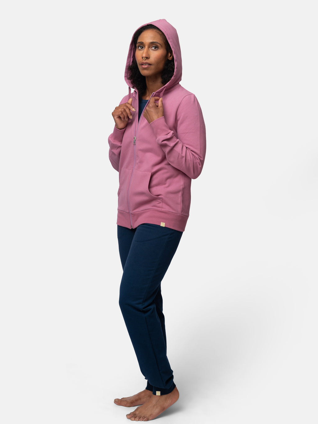 Hoodie in soft sweat quality
