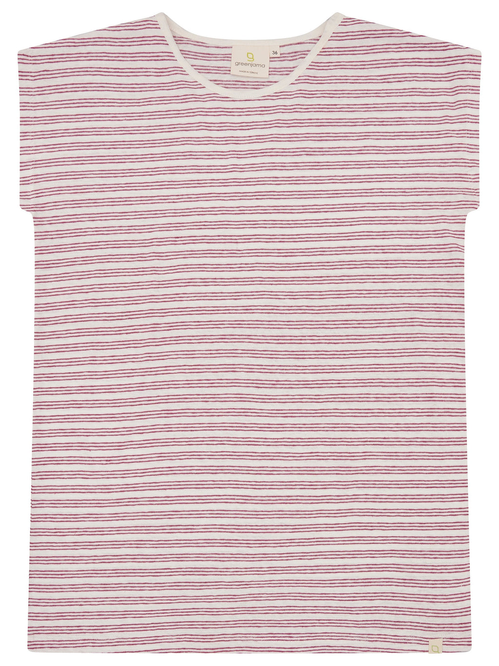 T-shirt with linen content