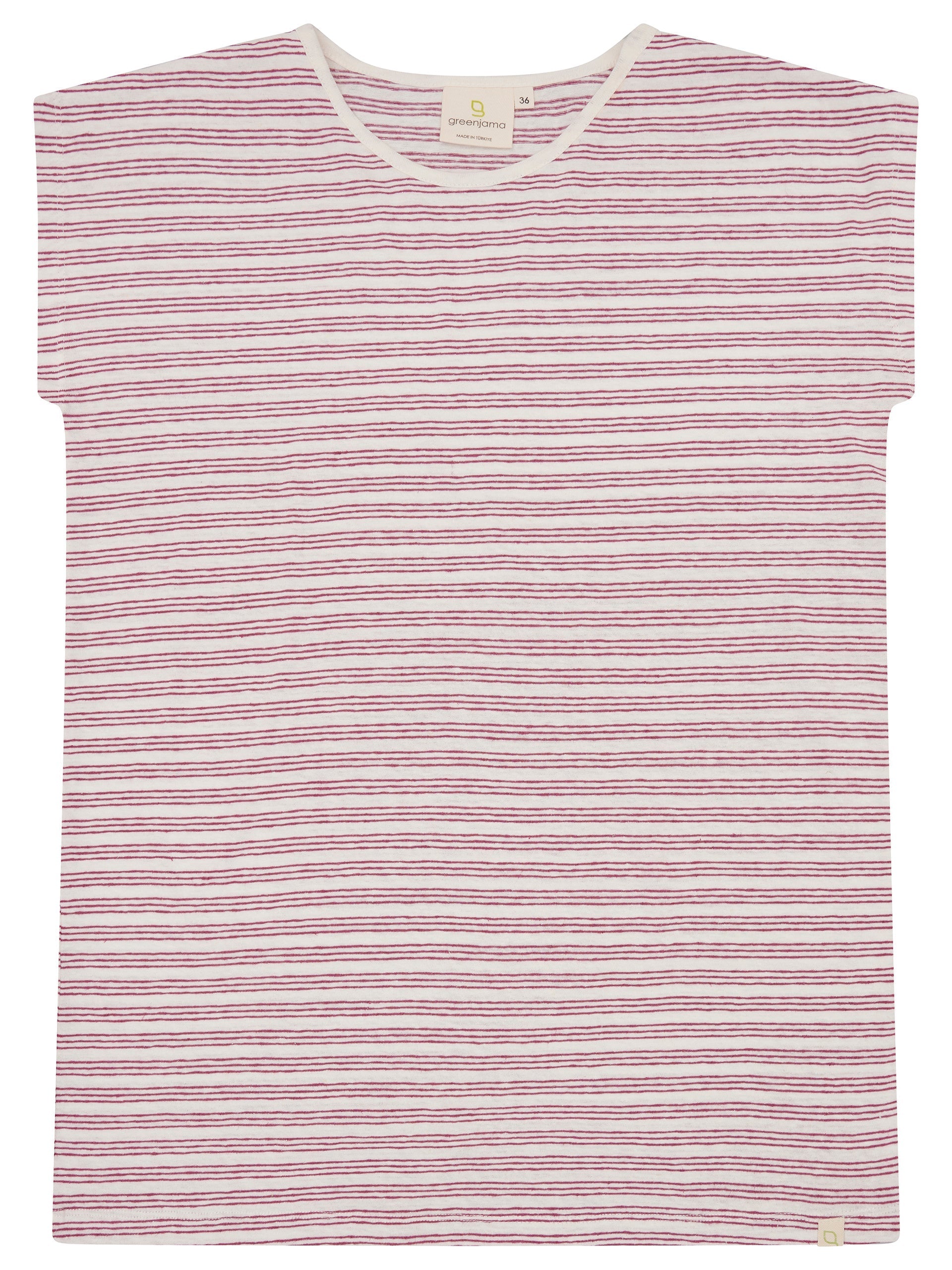 T-shirt with linen content
