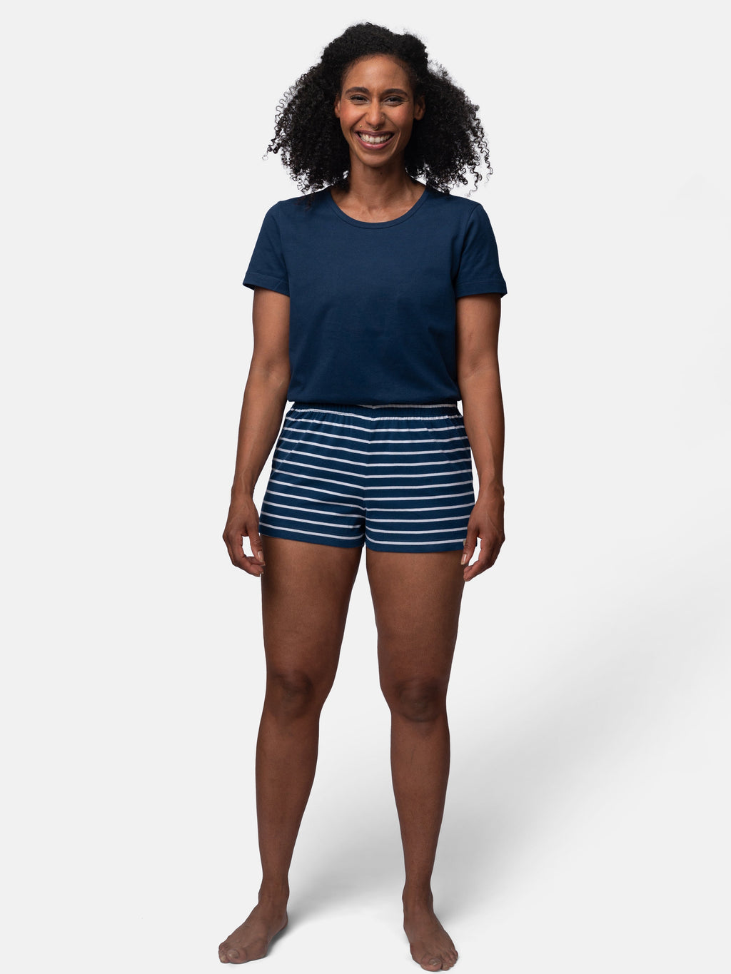 striped shorts