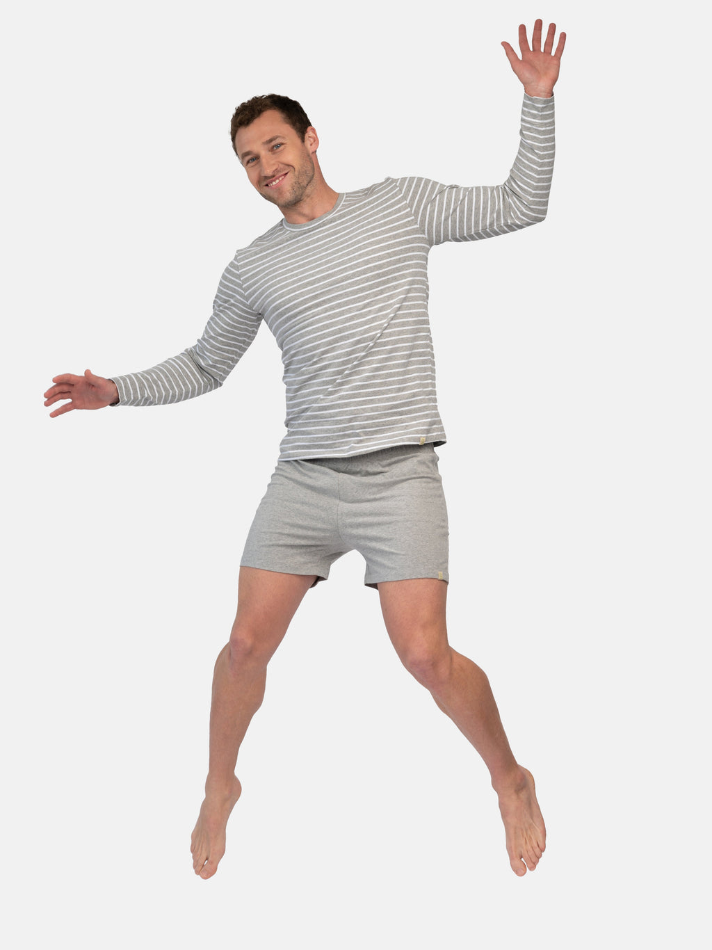 Men's long-sleeved shirt striped