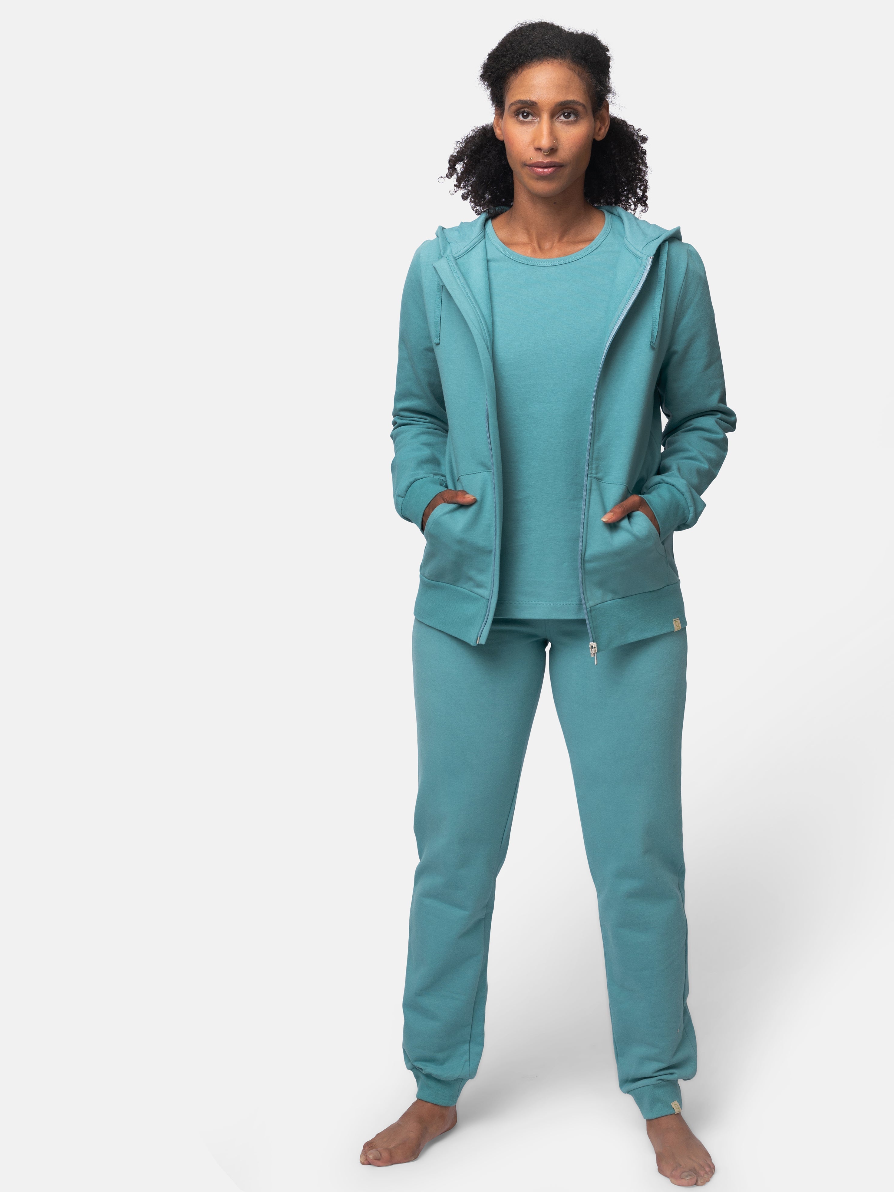 Hoodie in soft sweat quality