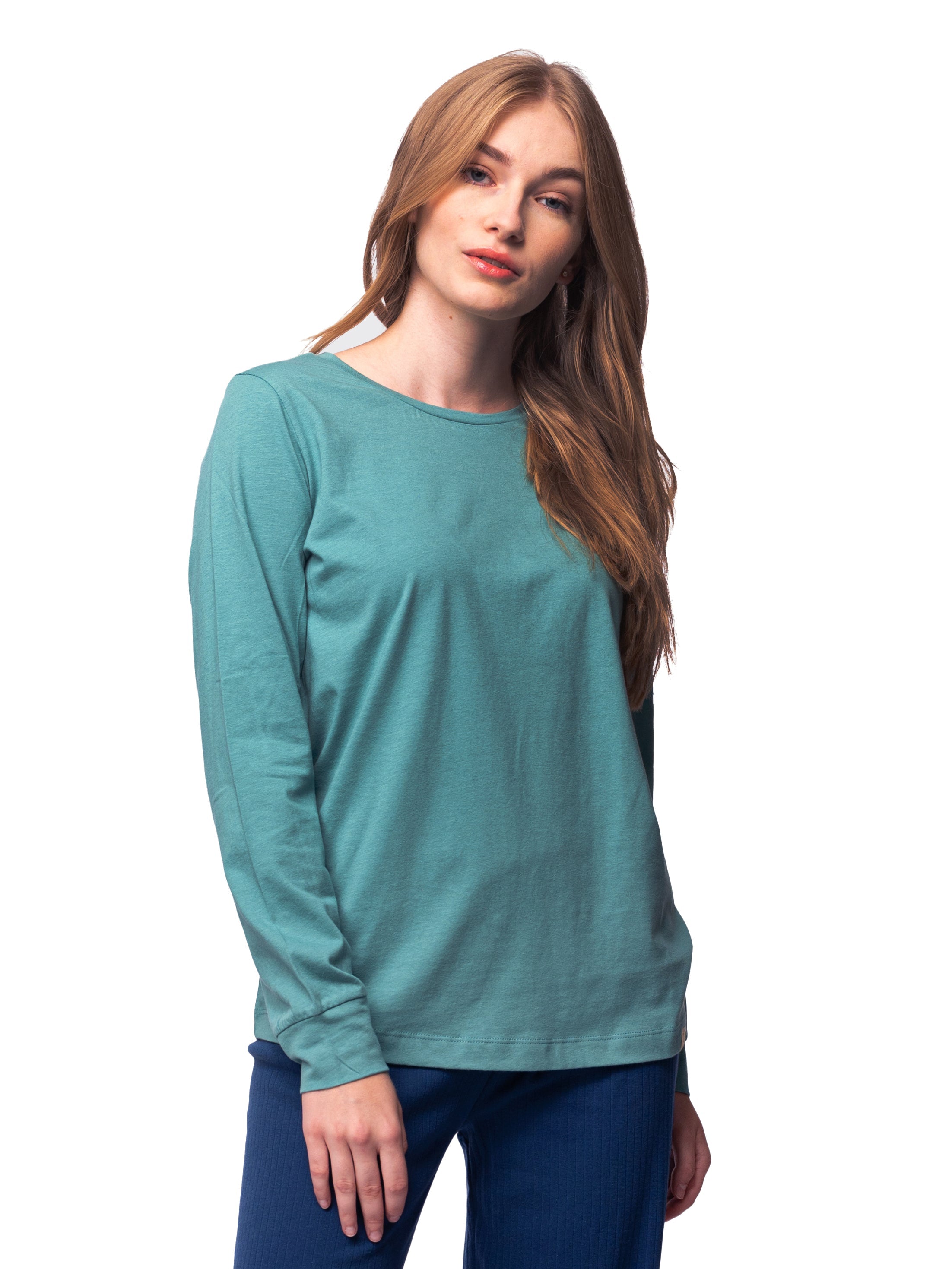 Long-sleeved shirt with wool content