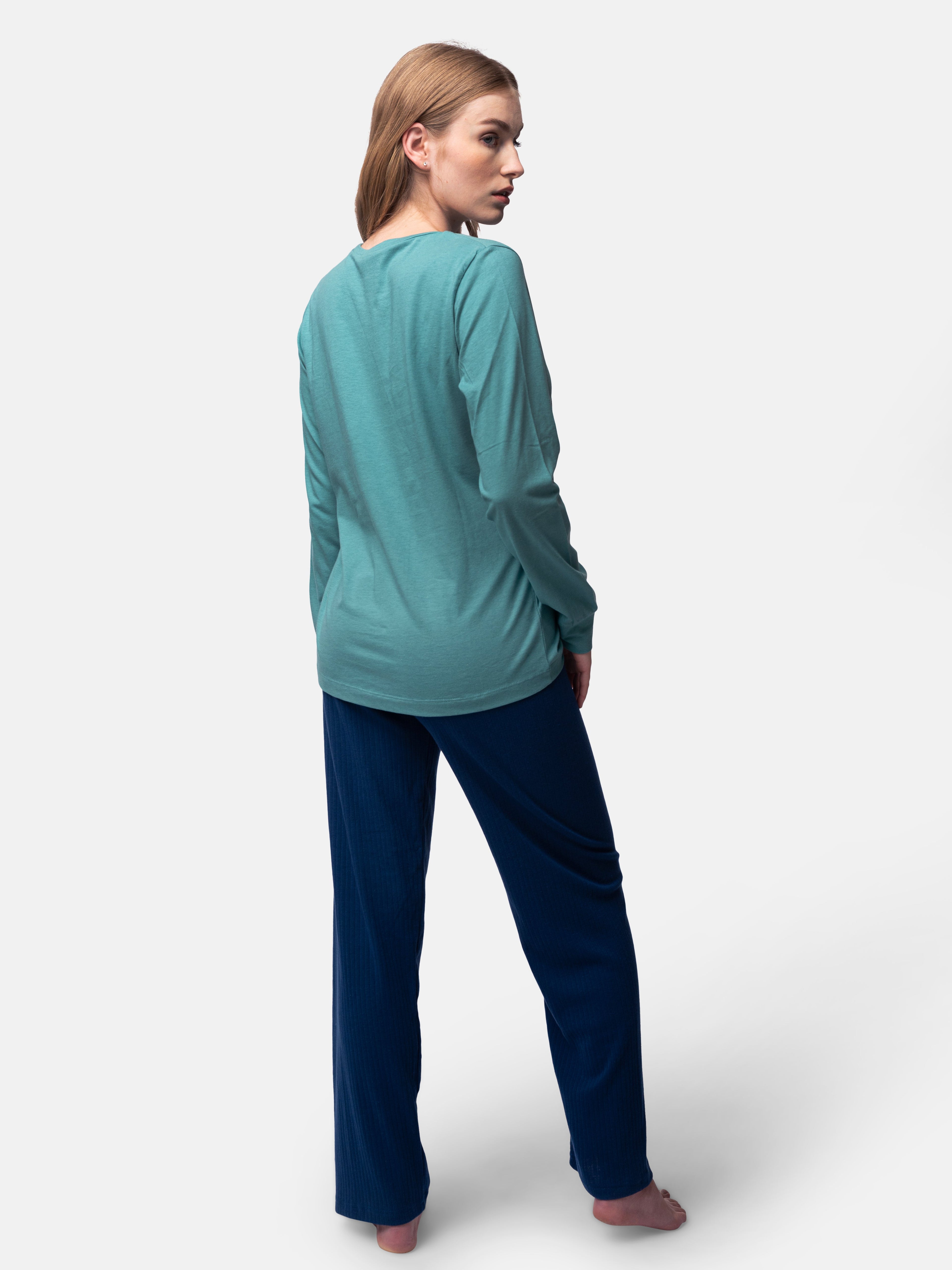 Long-sleeved shirt with wool content