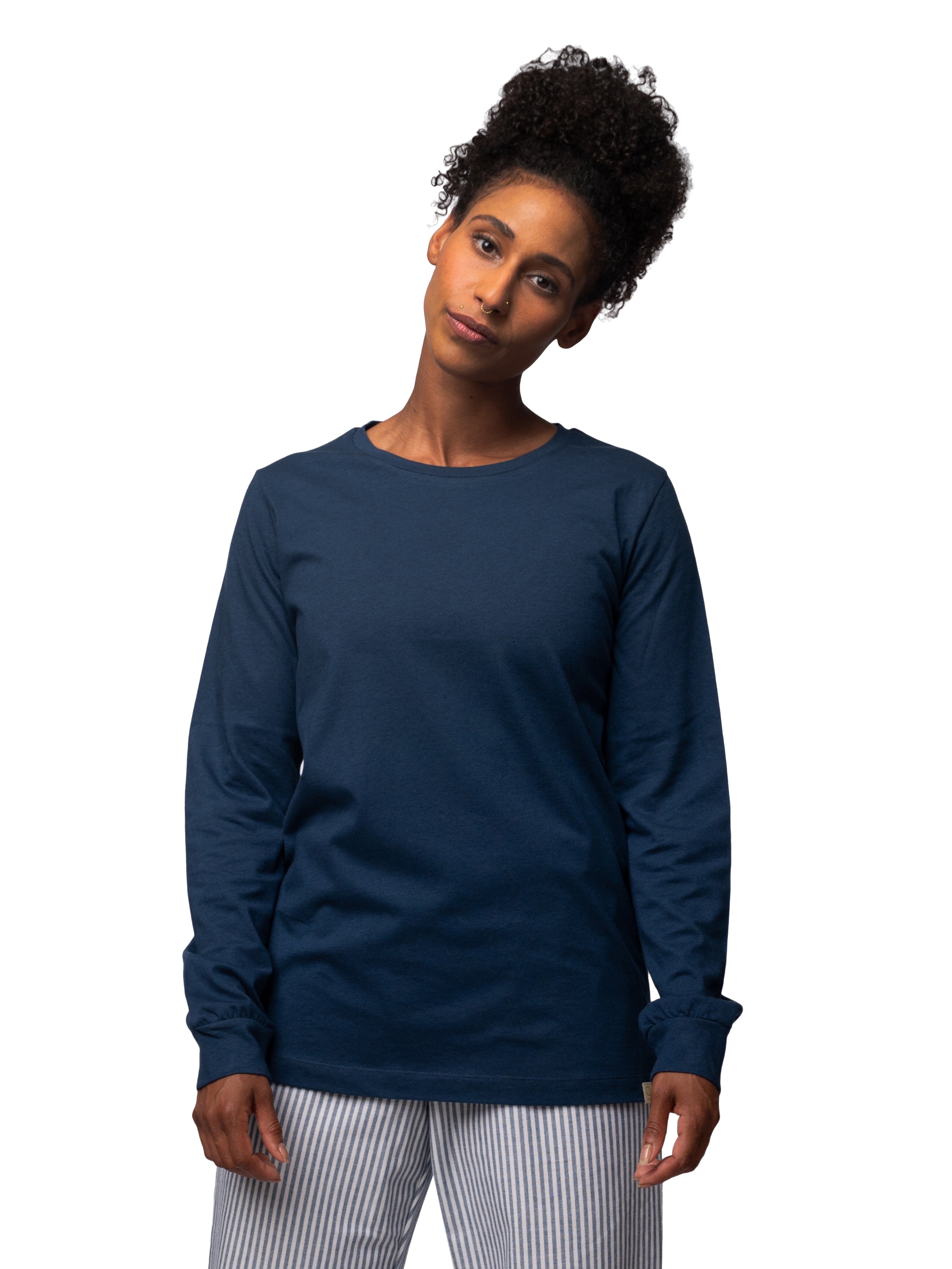 Long-sleeved shirt with wool content