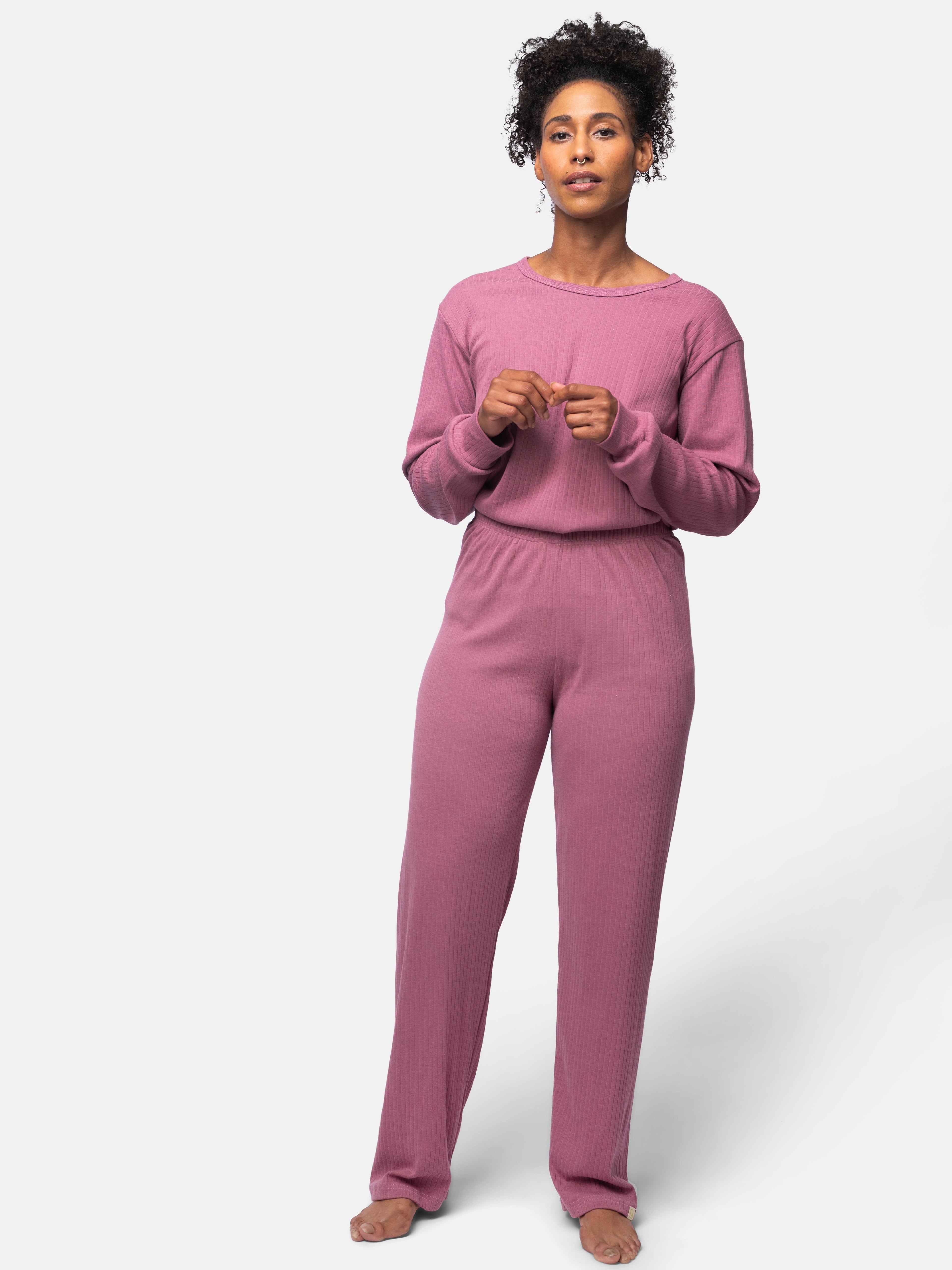 Derby rib trousers