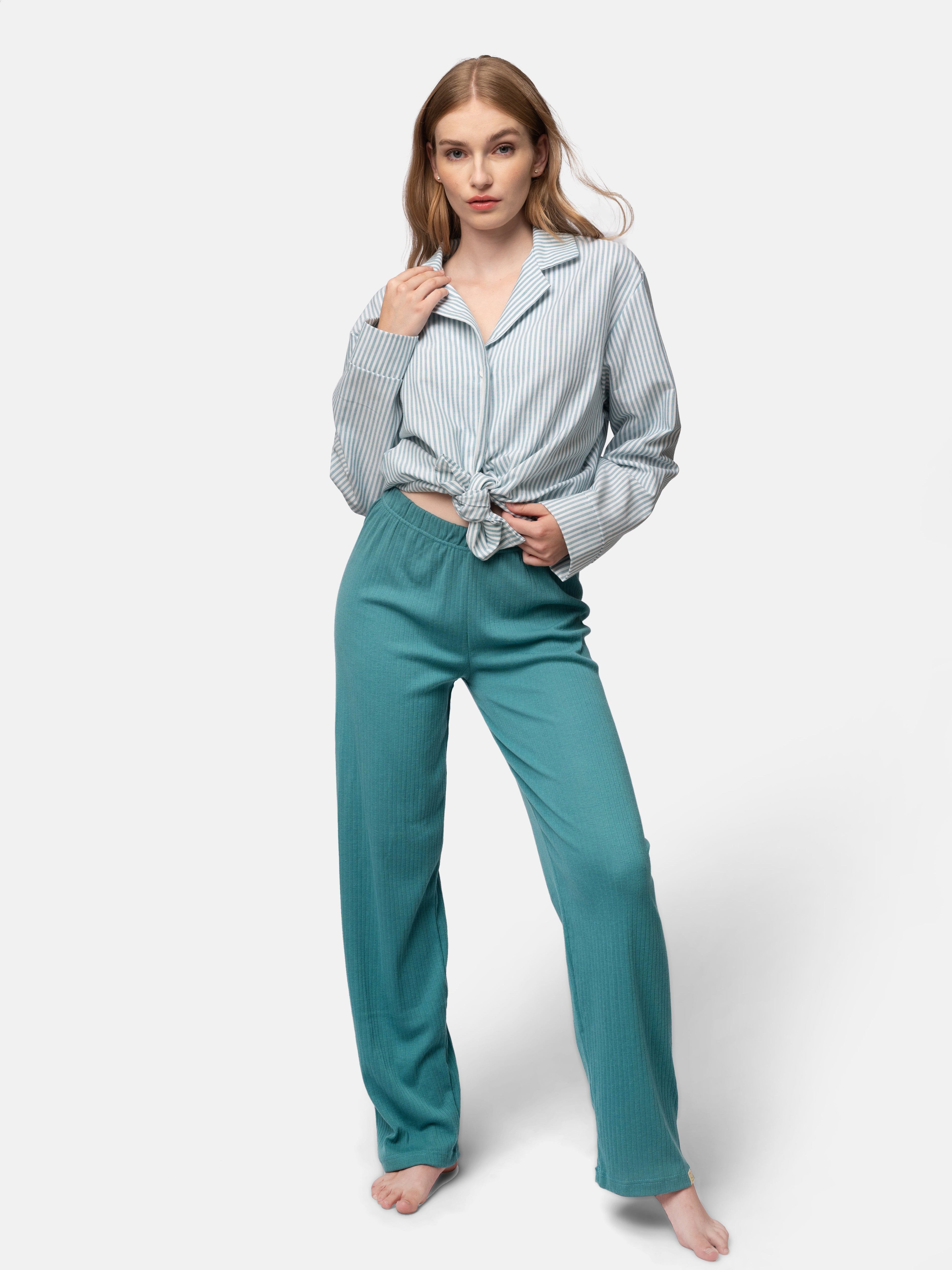 Derby rib trousers