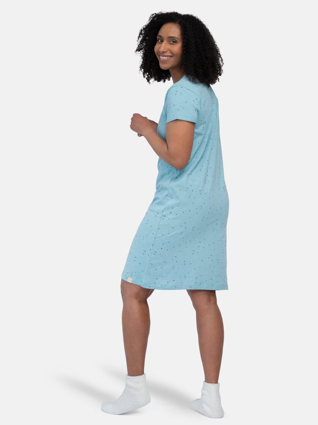 Sleepshirt slub jersey with print