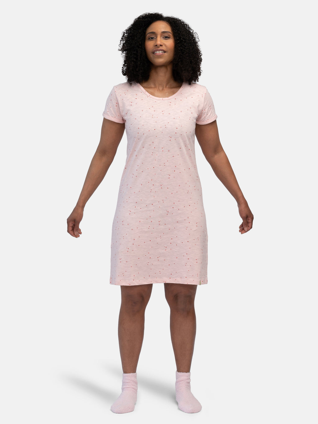 Sleepshirt slub jersey with print