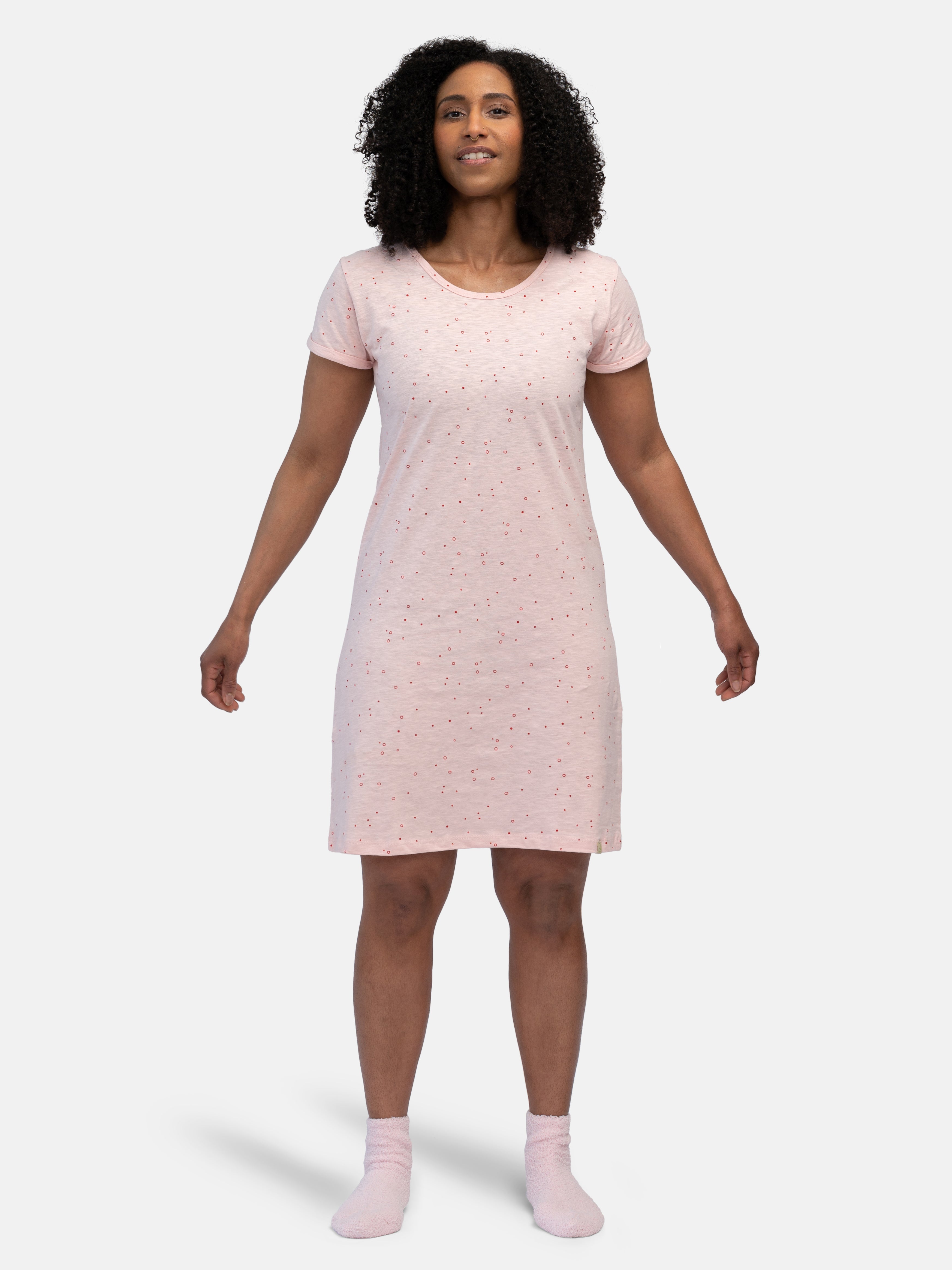 Sleepshirt slub jersey with print