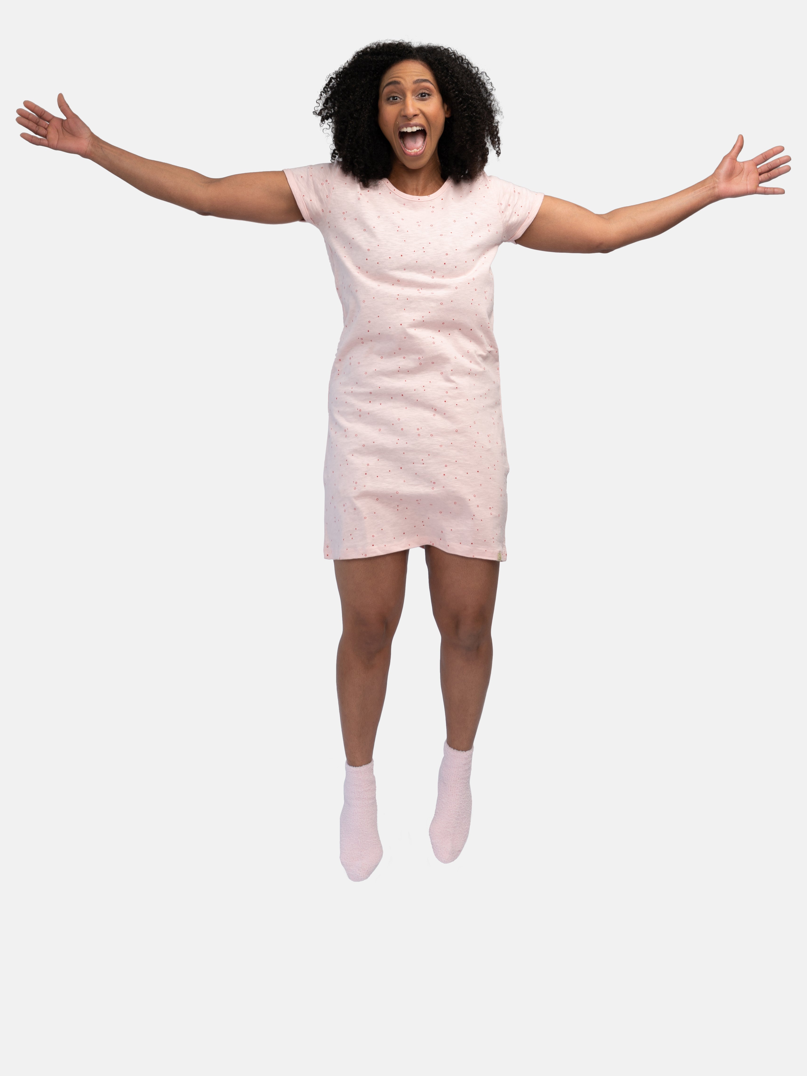 Sleepshirt slub jersey with print