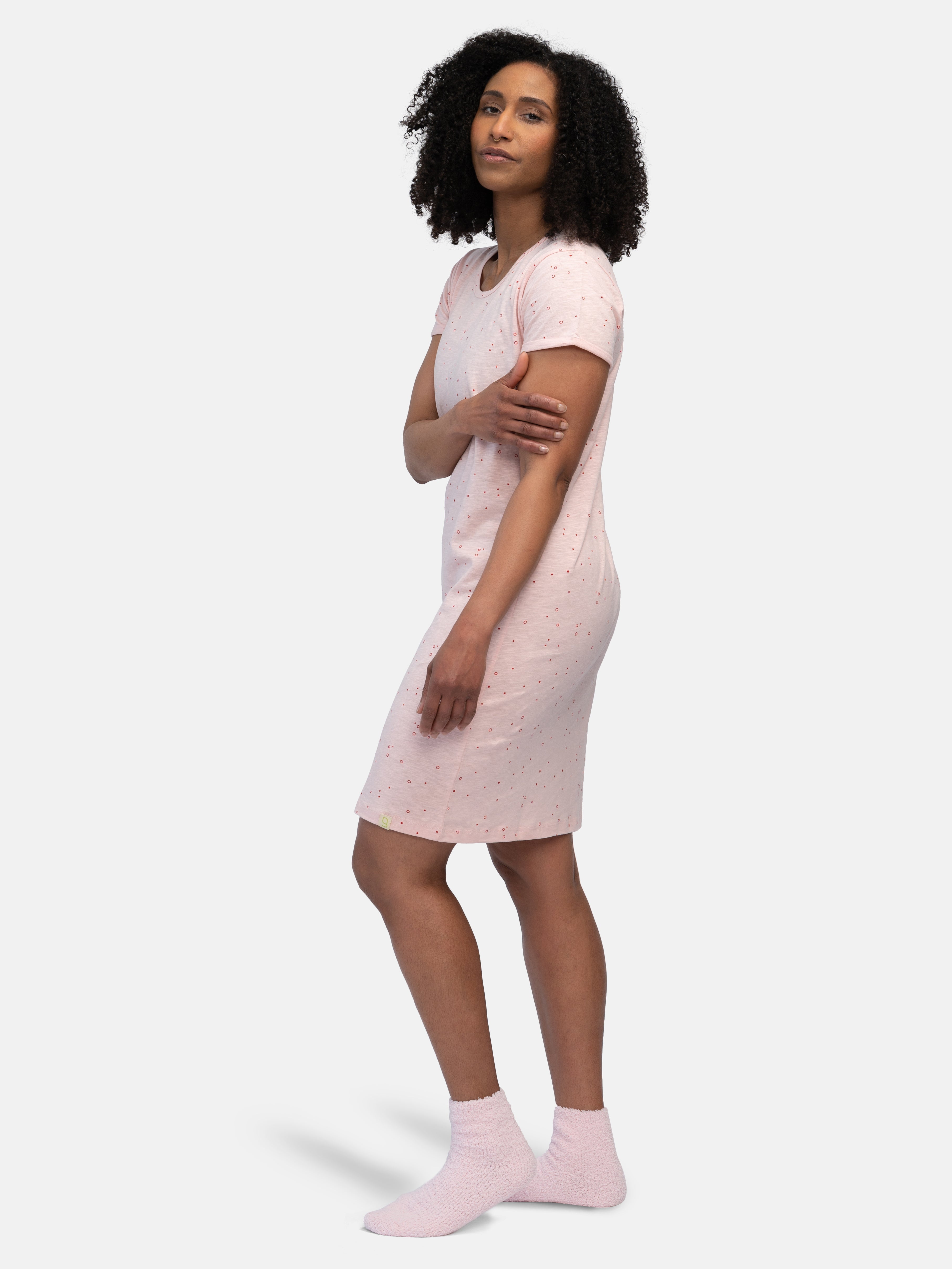 Sleepshirt slub jersey with print