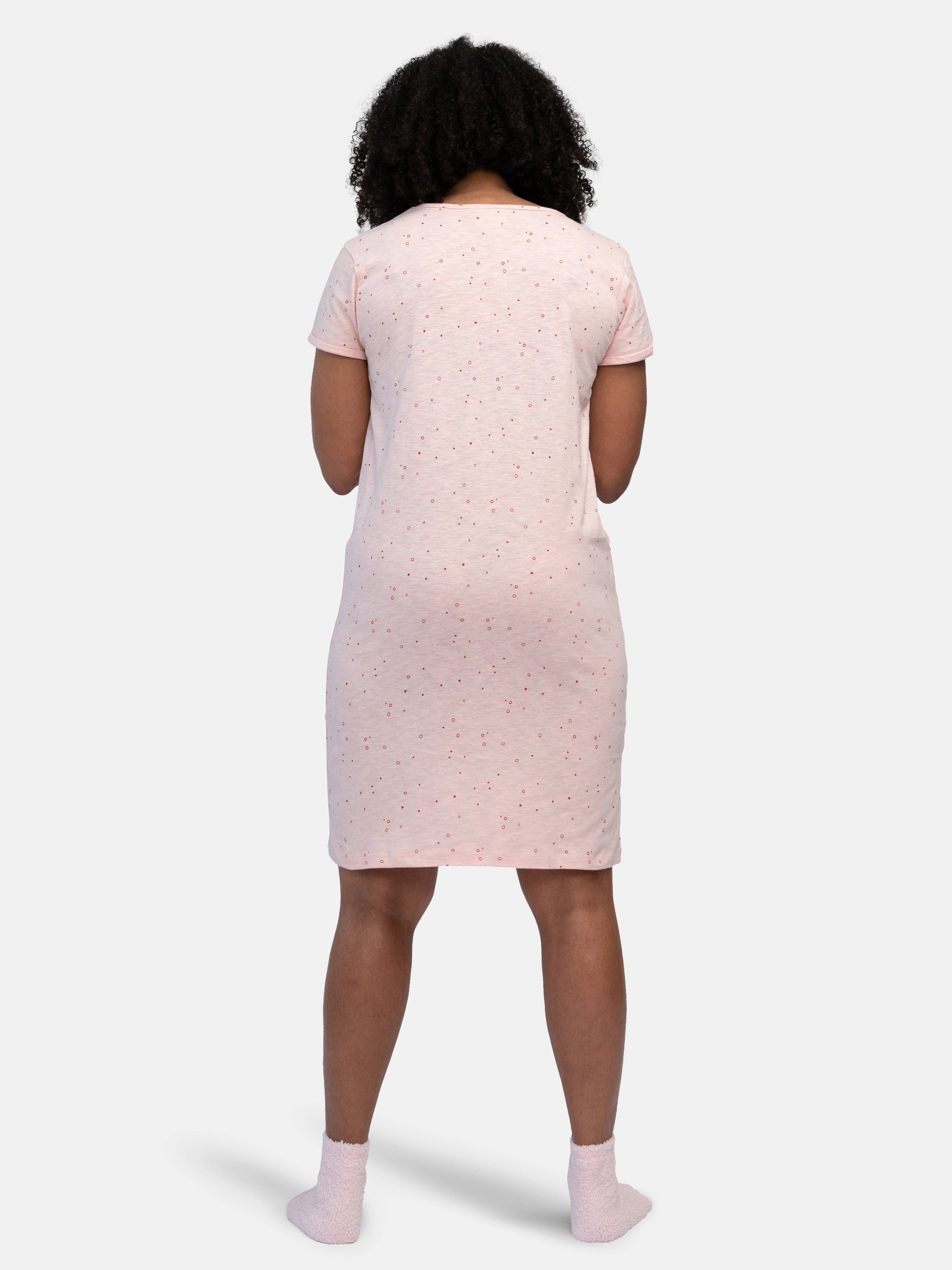 Sleepshirt slub jersey with print