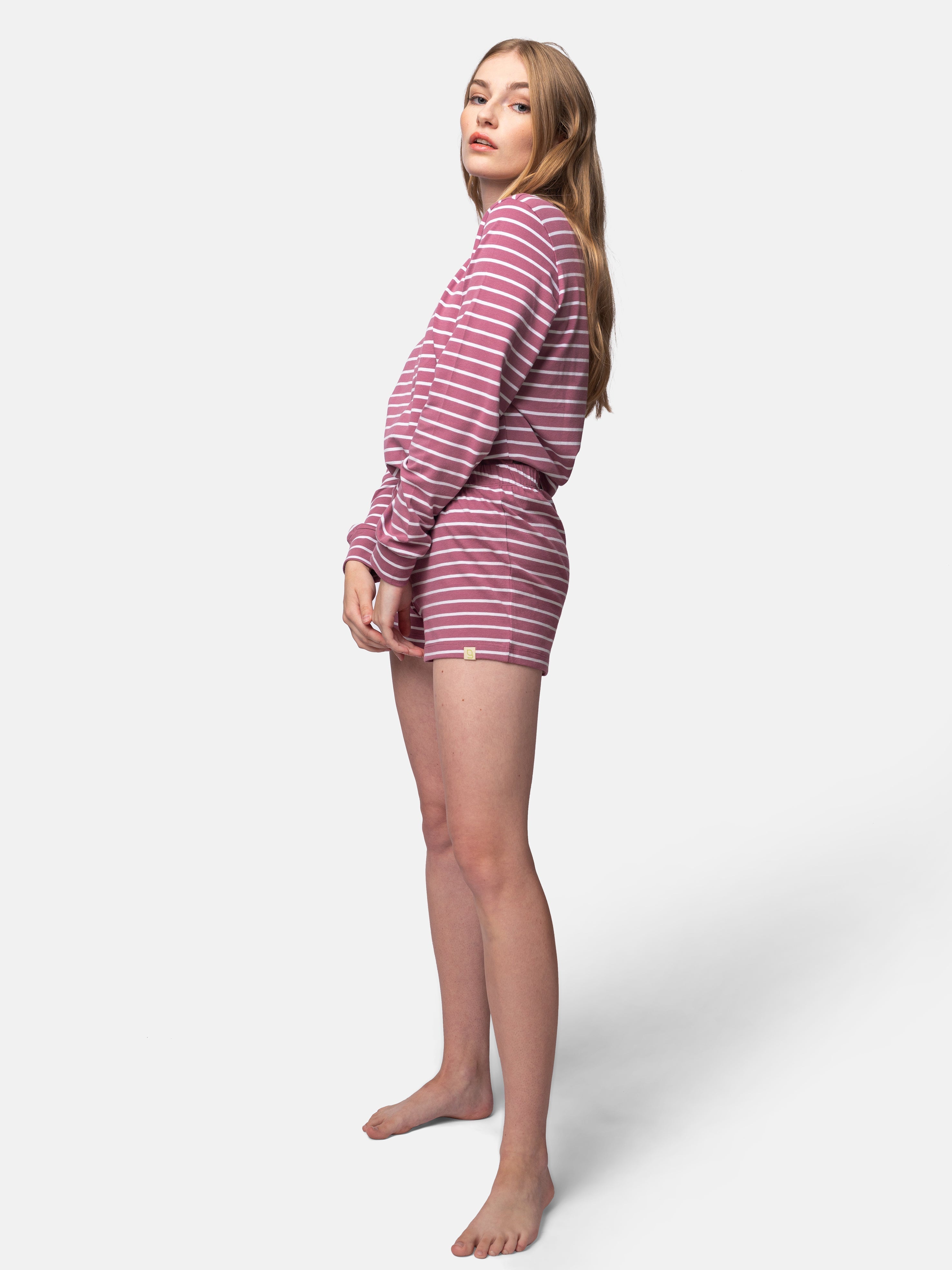 striped shorts