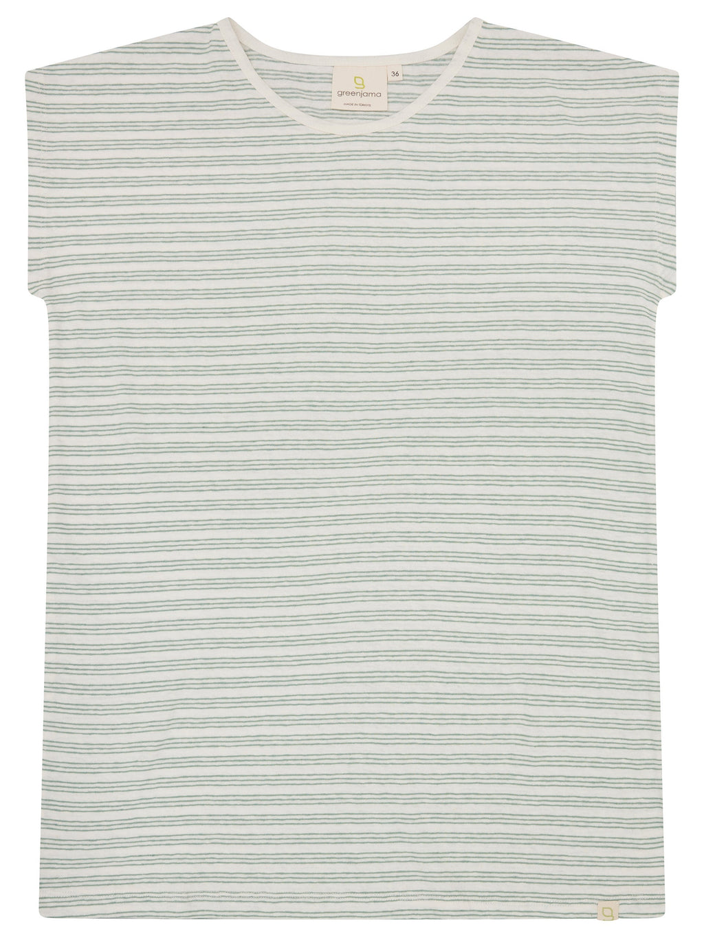 T-shirt with linen content