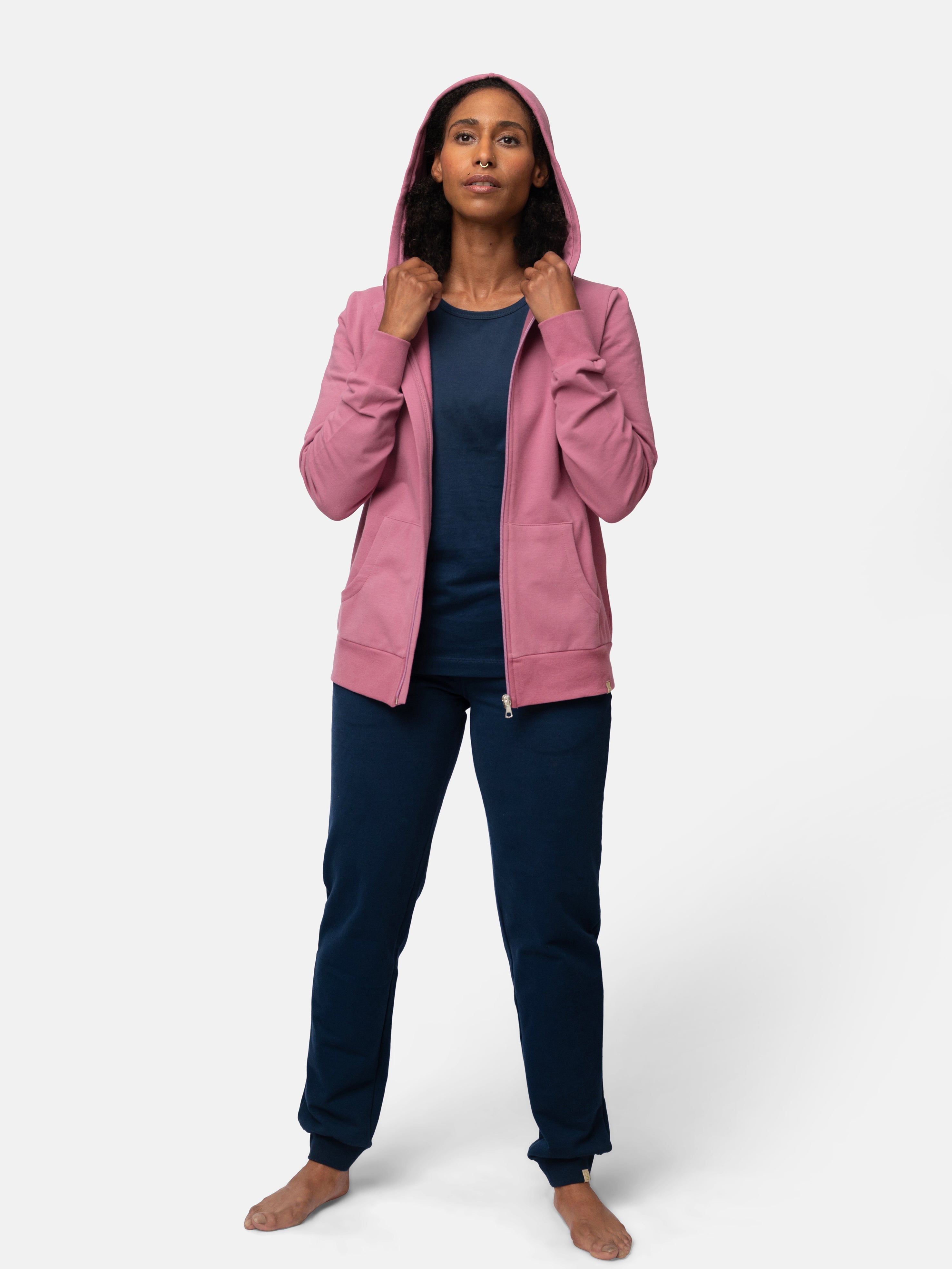 Hoodie in soft sweat quality