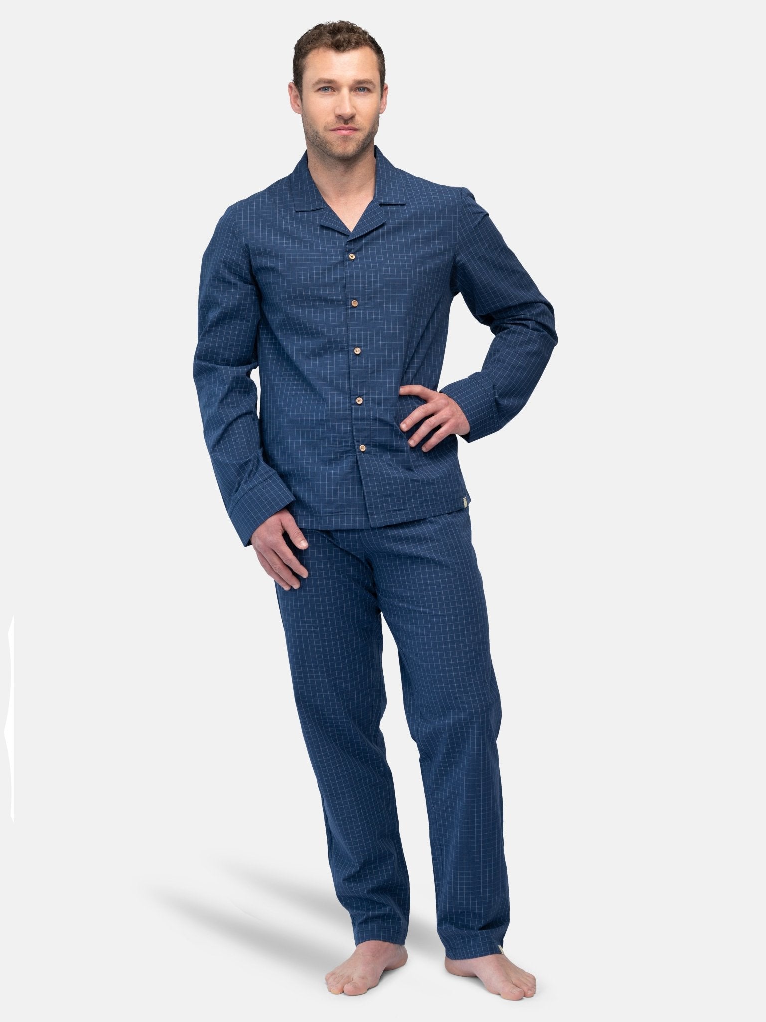 pajama shirt subtle check