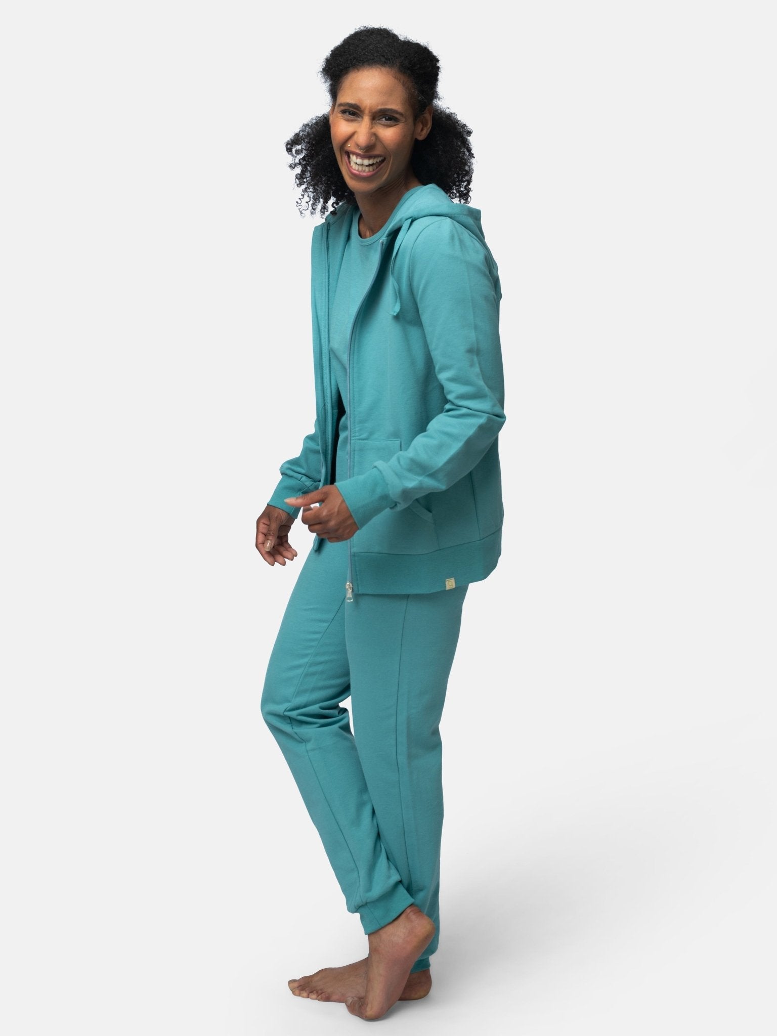 Hoodie in weicher Sweat Qualität - greenjama - G301 - top - 36