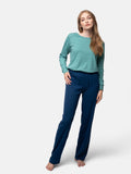 Lässige gerade Hose aus Derby-Rib - greenjama - G401-grp-36