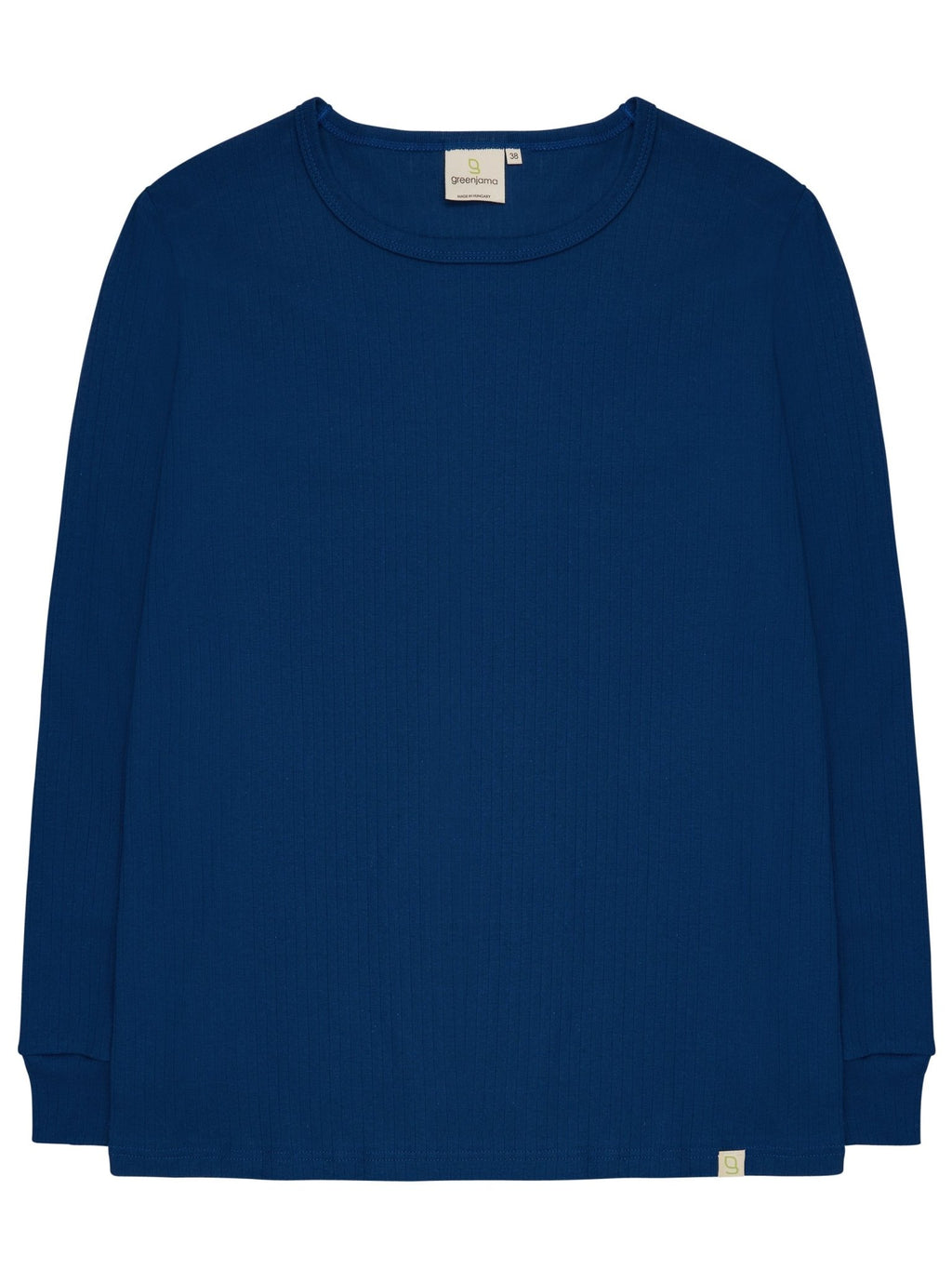 Bequemes Langarm-Shirt aus Derby-Rib - greenjama - G200-grp-36