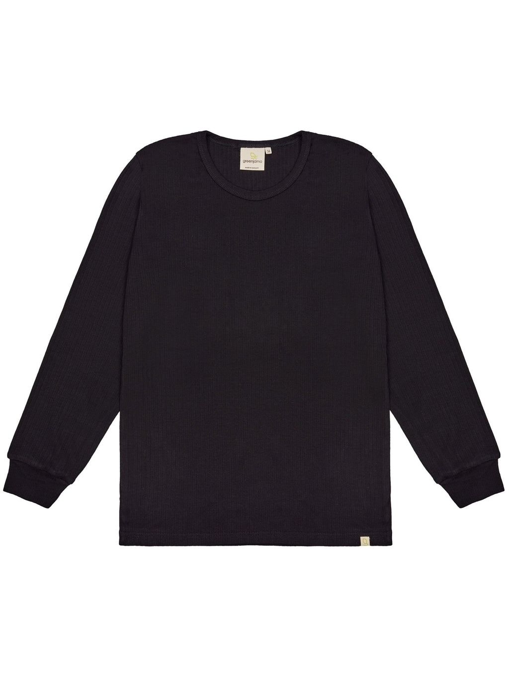 Bequemes Langarm-Shirt aus Derby-Rib - greenjama - G200-grp-36