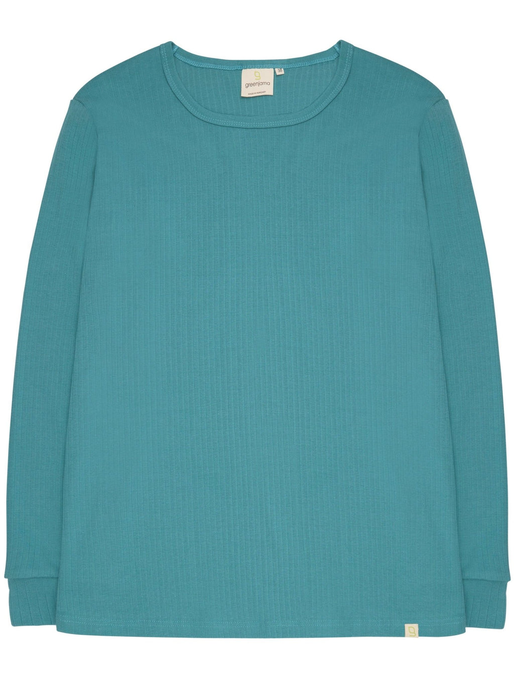 Bequemes Langarm-Shirt aus Derby-Rib - greenjama - G200-grp-36